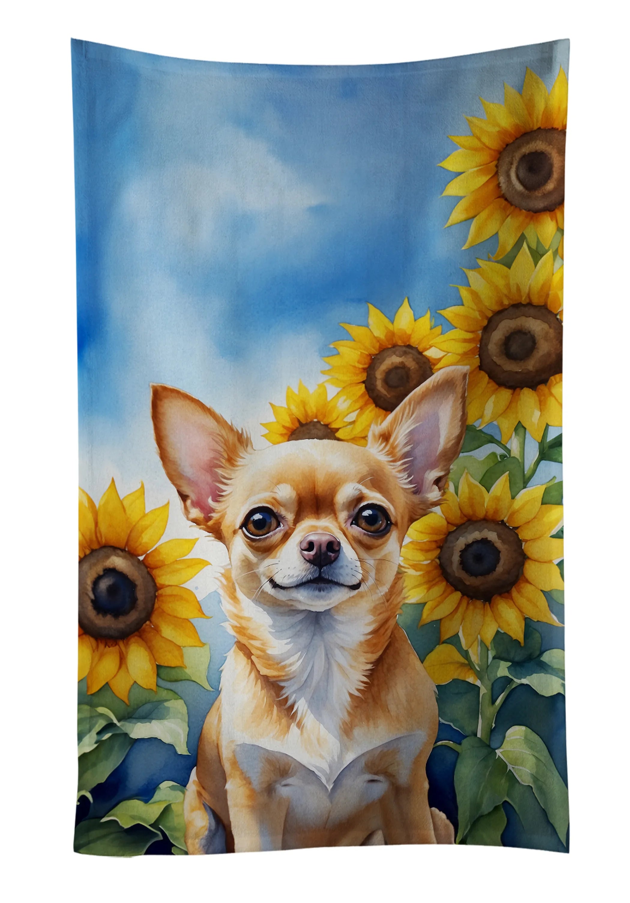 In Sunflowers Kitchen Towel - Size: 25HX15W | Pack Of: 1 | Collection name: In sunflowers