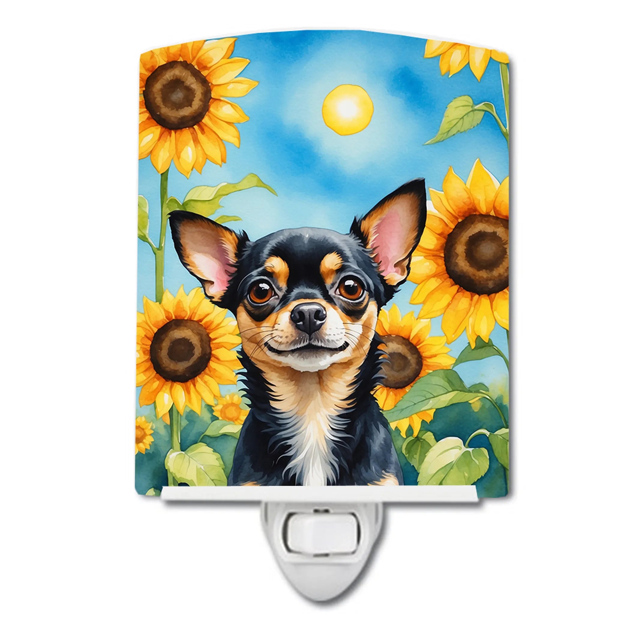 In Sunflowers Ceramic Night Light - Pack Of: 1 | Collection name: In sunflowers