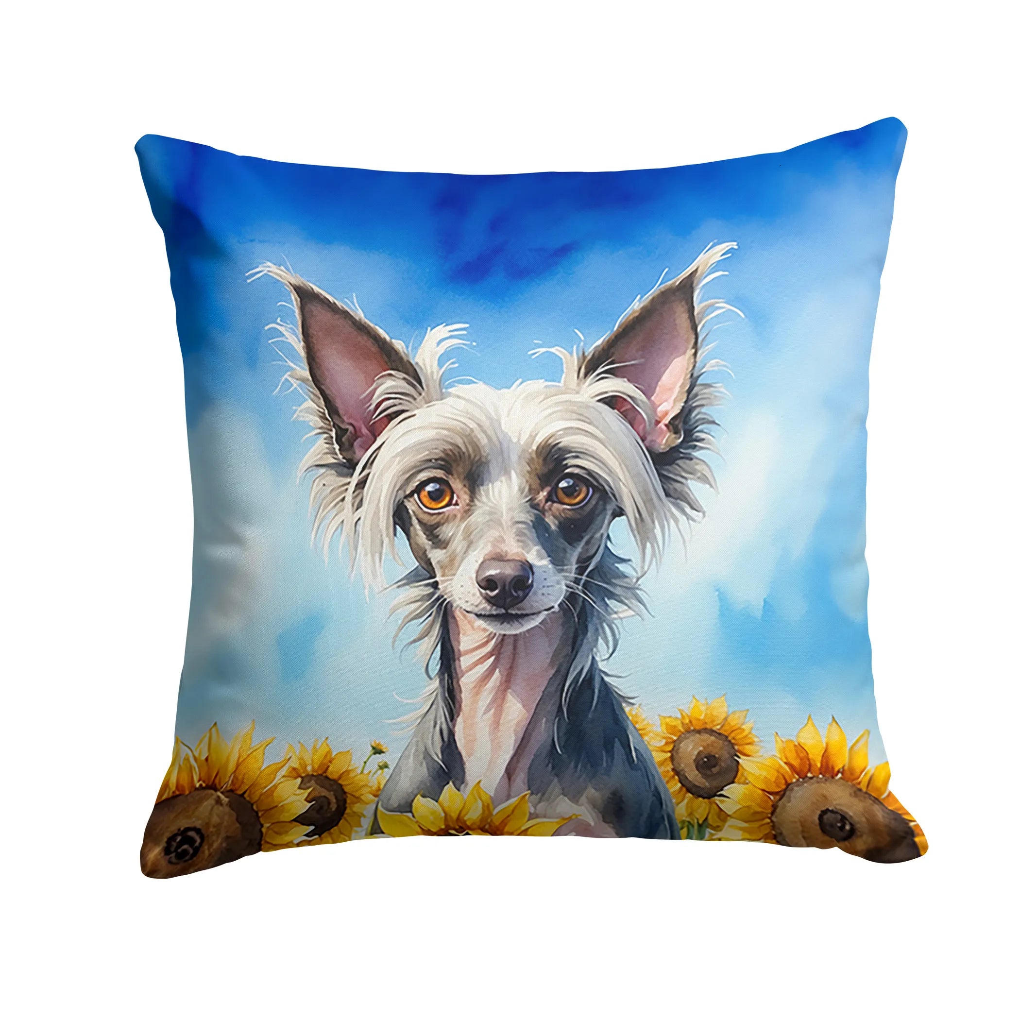 In Sunflowers Throw Pillow - Size: 14HX14W | Pack Of: 1 | Collection name: In sunflowers