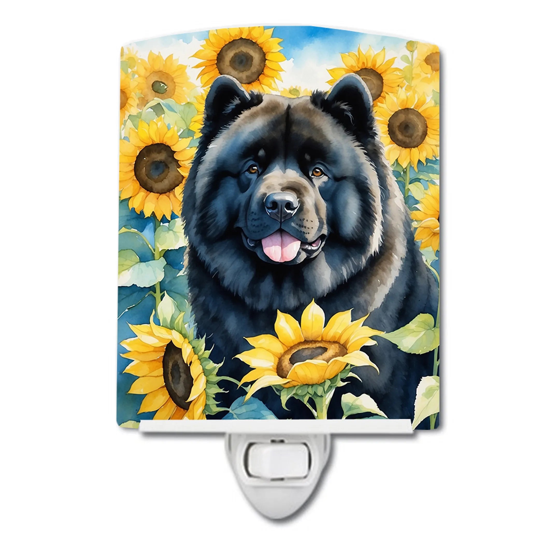 In Sunflowers Ceramic Night Light - Pack Of: 1 | Collection name: In sunflowers