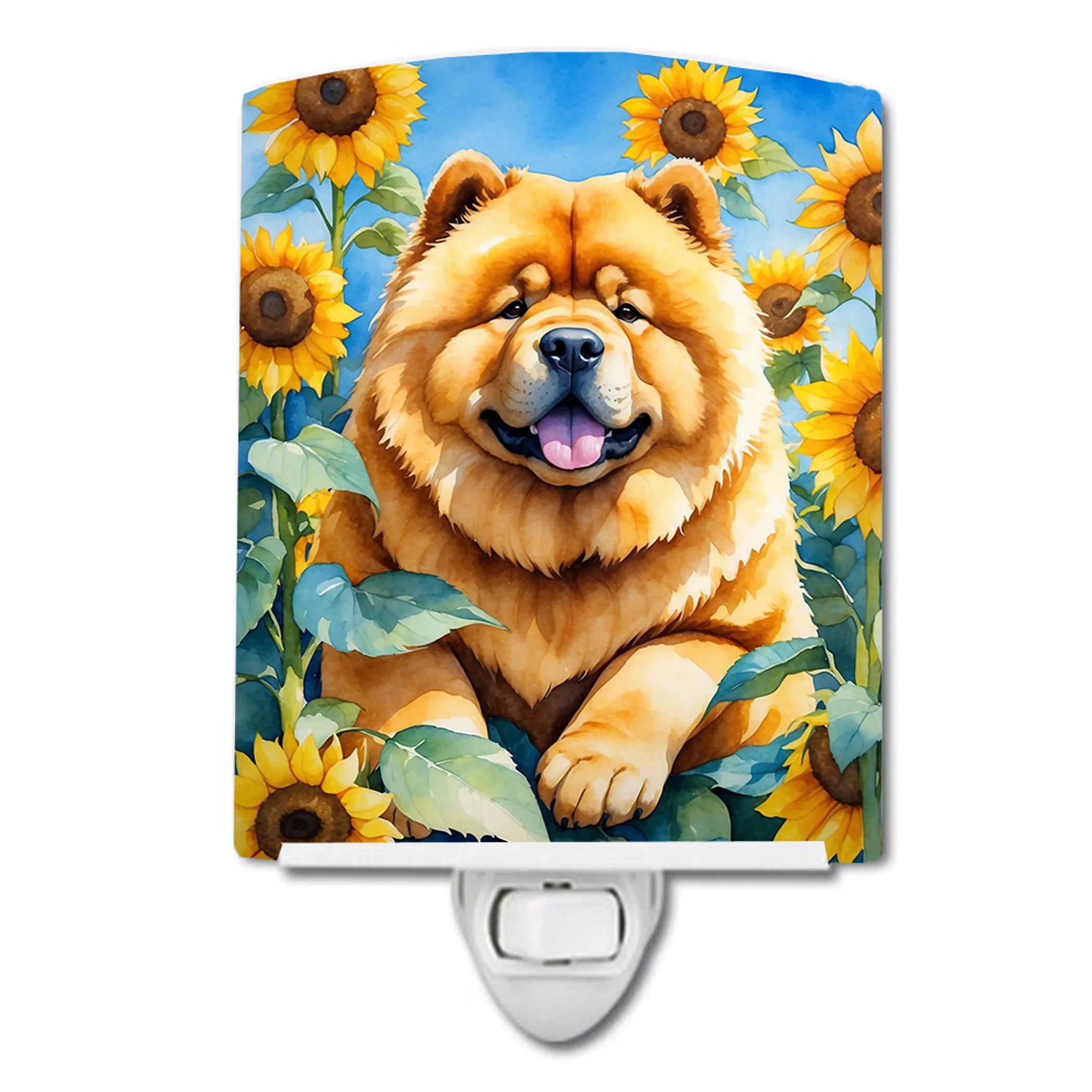 In Sunflowers Ceramic Night Light - Pack Of: 1 | Collection name: In sunflowers