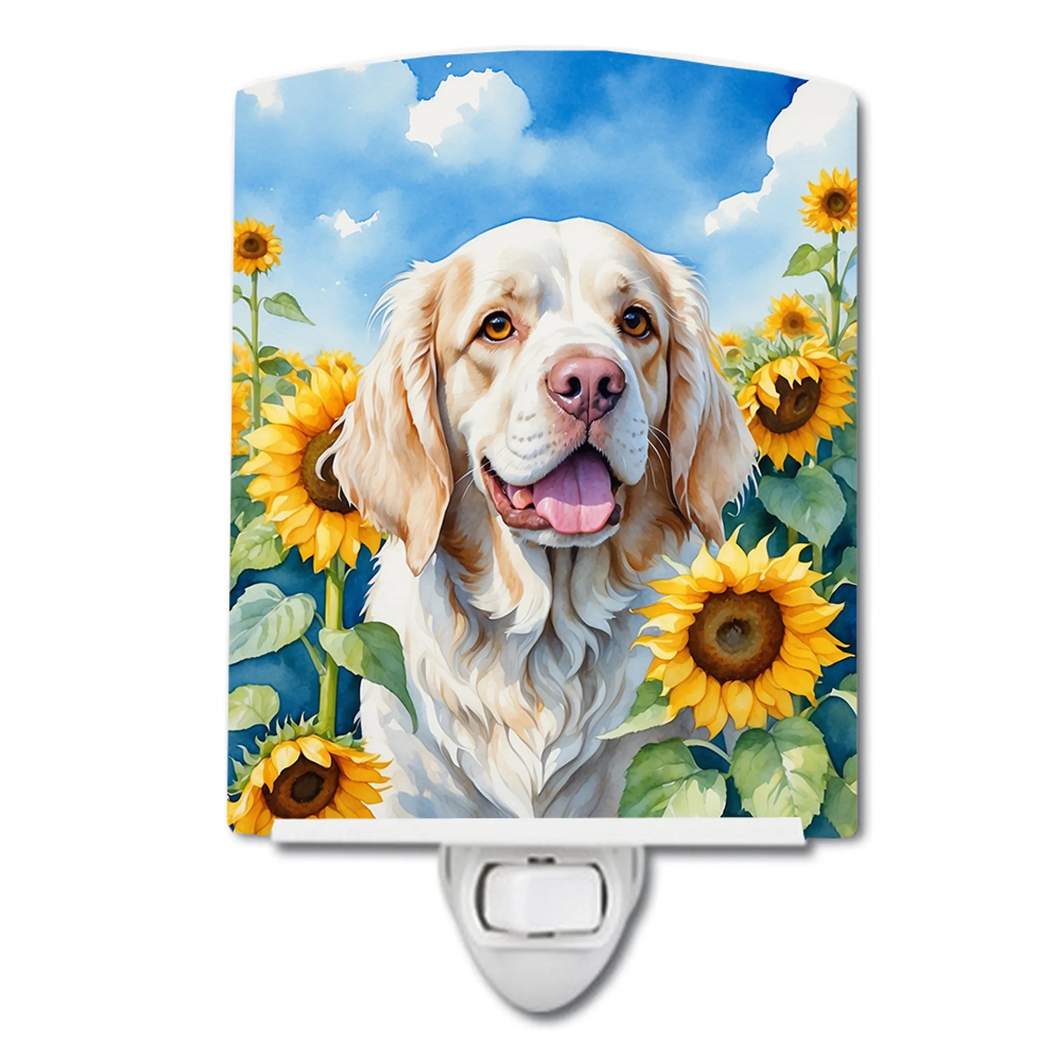 In Sunflowers Ceramic Night Light - Pack Of: 1 | Collection name: In sunflowers