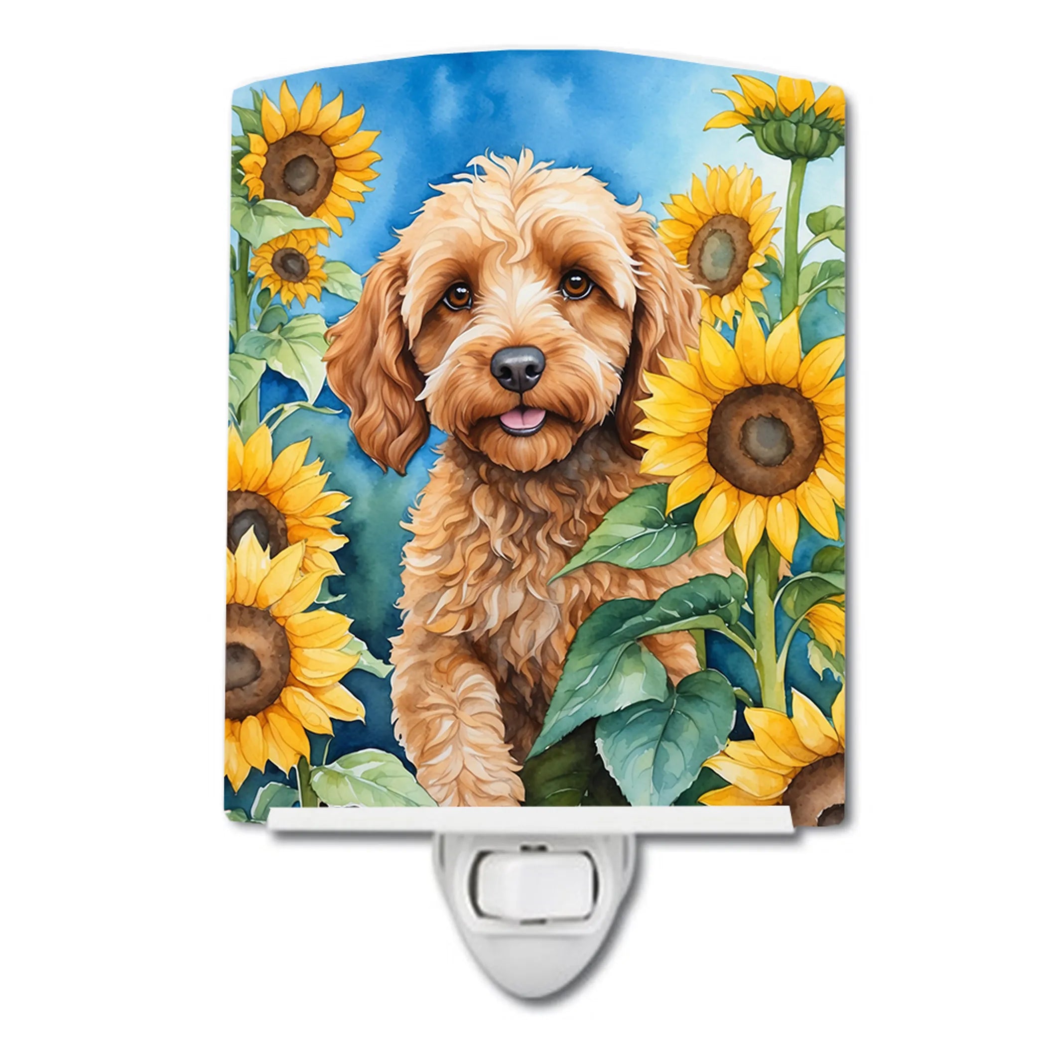 In Sunflowers Ceramic Night Light - Pack Of: 1 | Collection name: In sunflowers