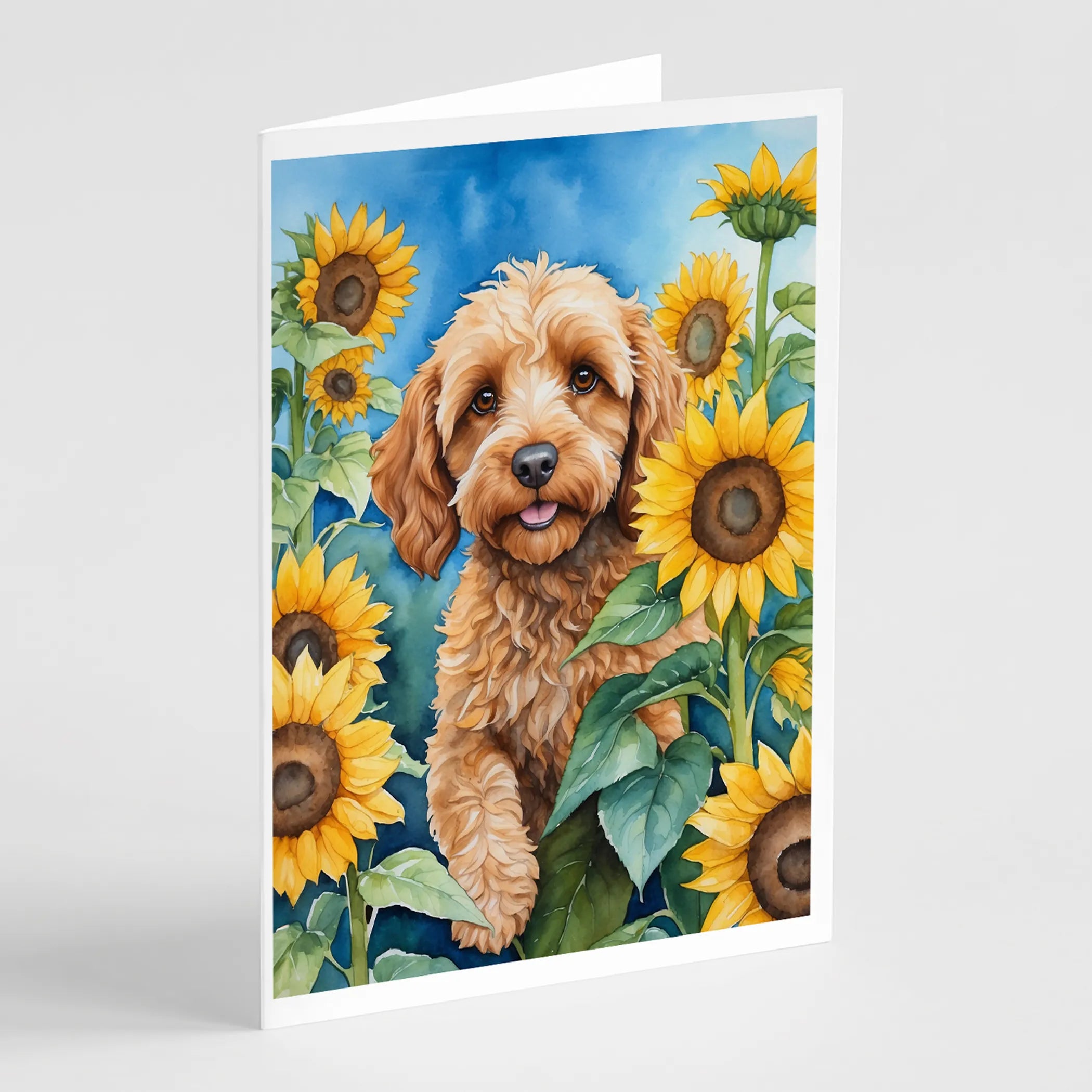 In Sunflowers Greeting Cards  - Size: 5X7 | Pack Of: 1 | Collection name: In sunflowers