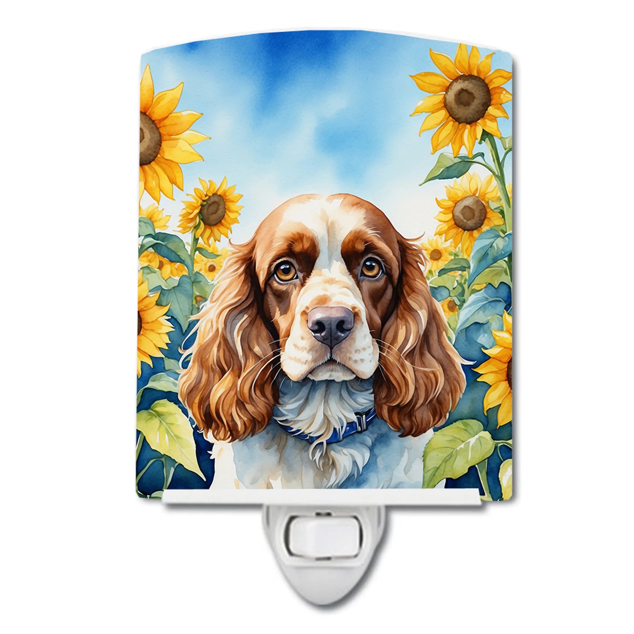 In Sunflowers Ceramic Night Light - Pack Of: 1 | Collection name: In sunflowers