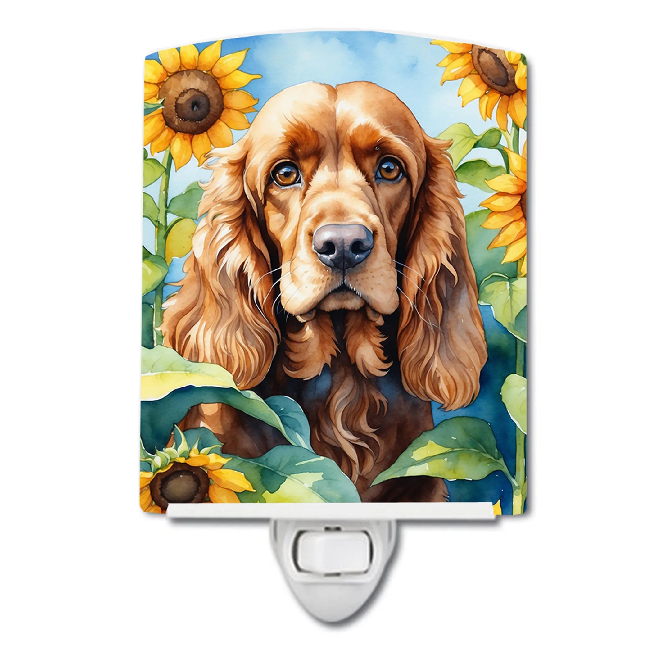 In Sunflowers Ceramic Night Light - Pack Of: 1 | Collection name: In sunflowers