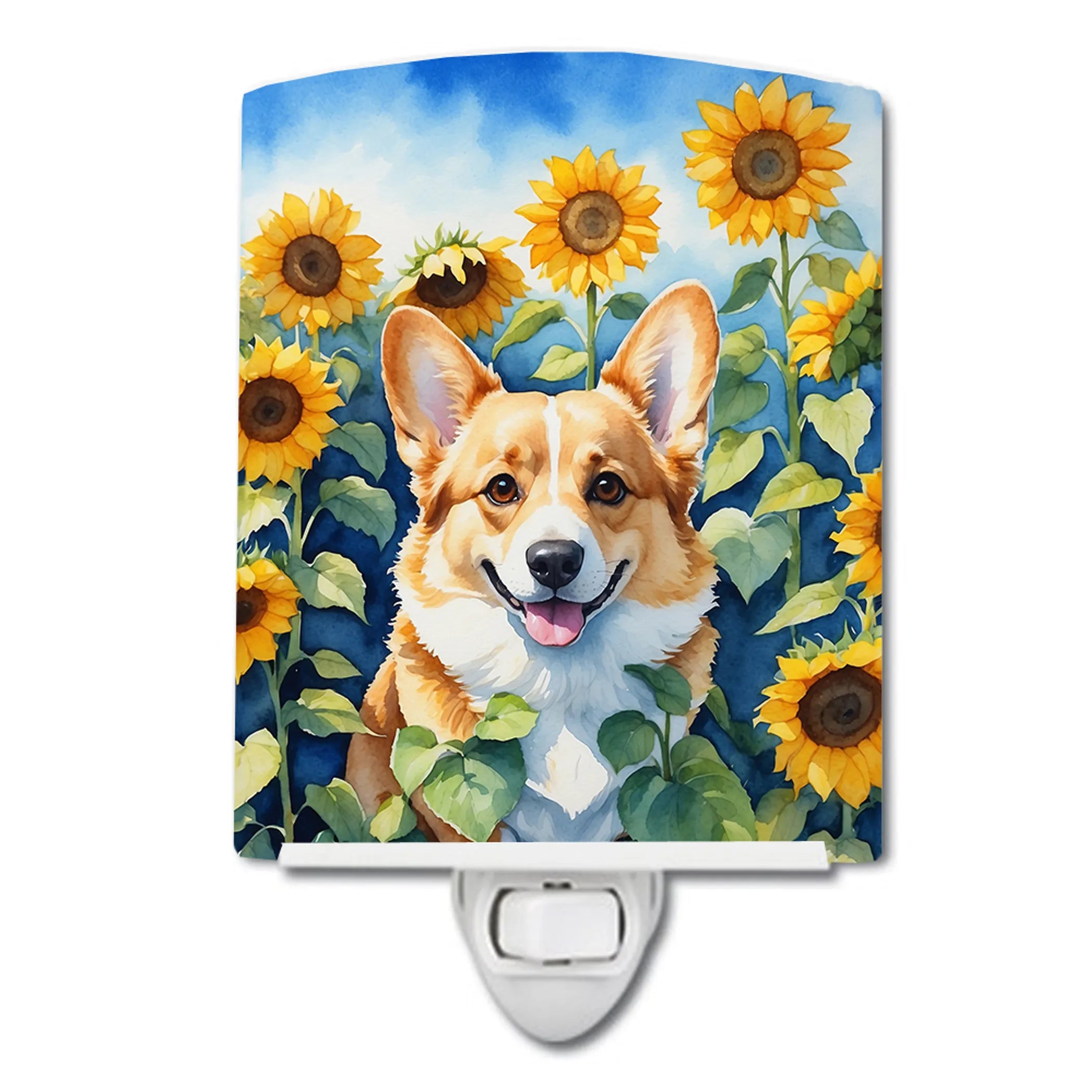 In Sunflowers Ceramic Night Light - Pack Of: 1 | Collection name: In sunflowers