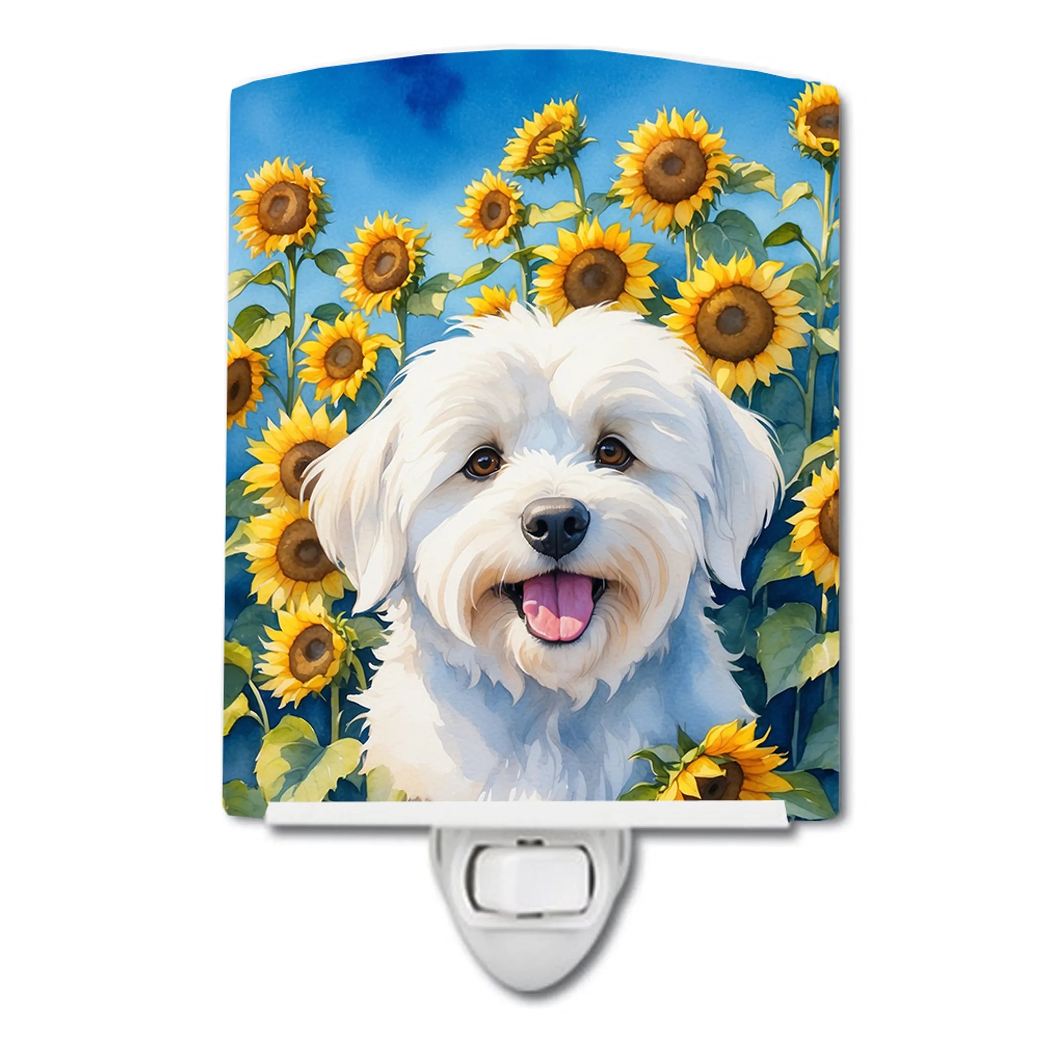 In Sunflowers Ceramic Night Light - Pack Of: 1 | Collection name: In sunflowers