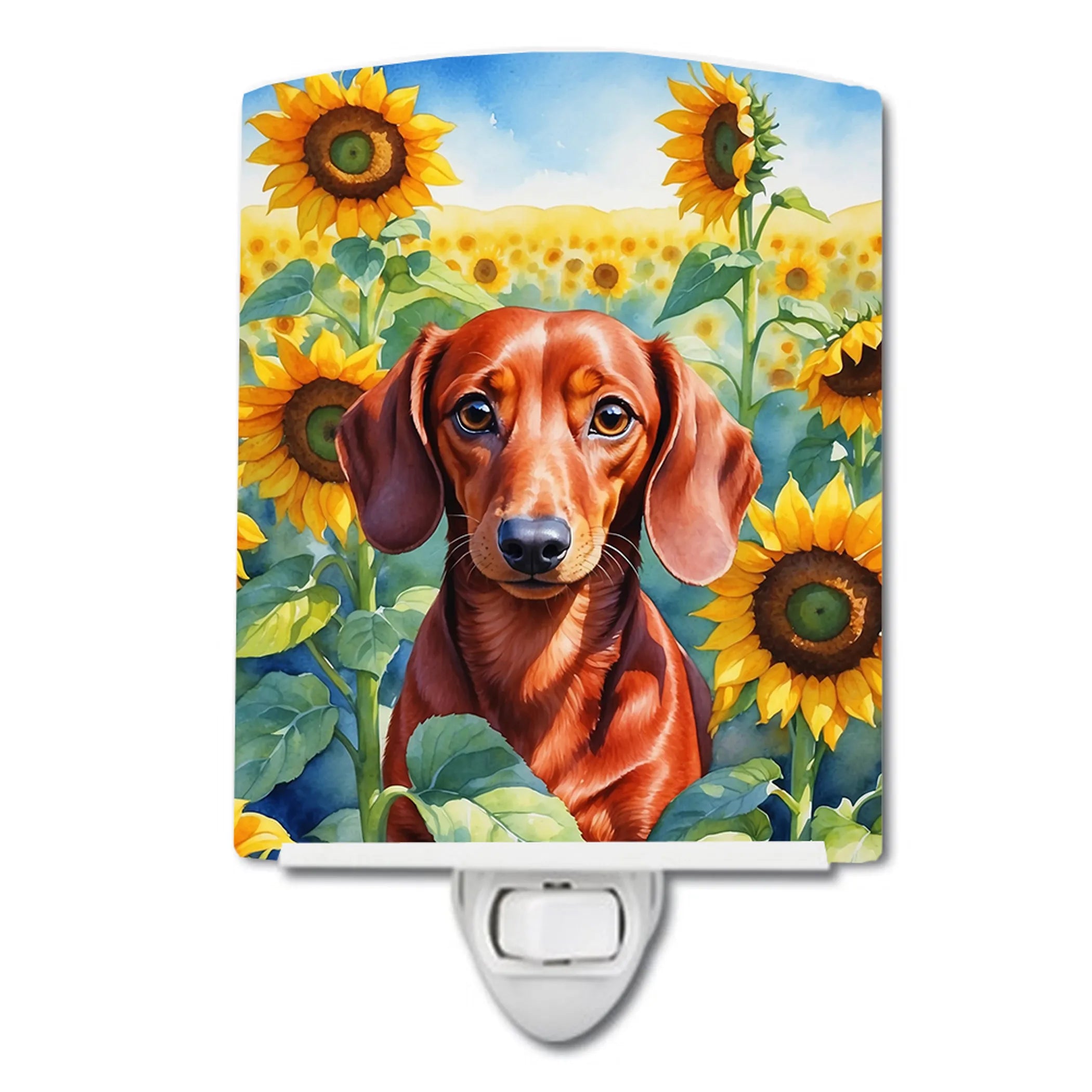 In Sunflowers Ceramic Night Light - Pack Of: 1 | Collection name: In sunflowers