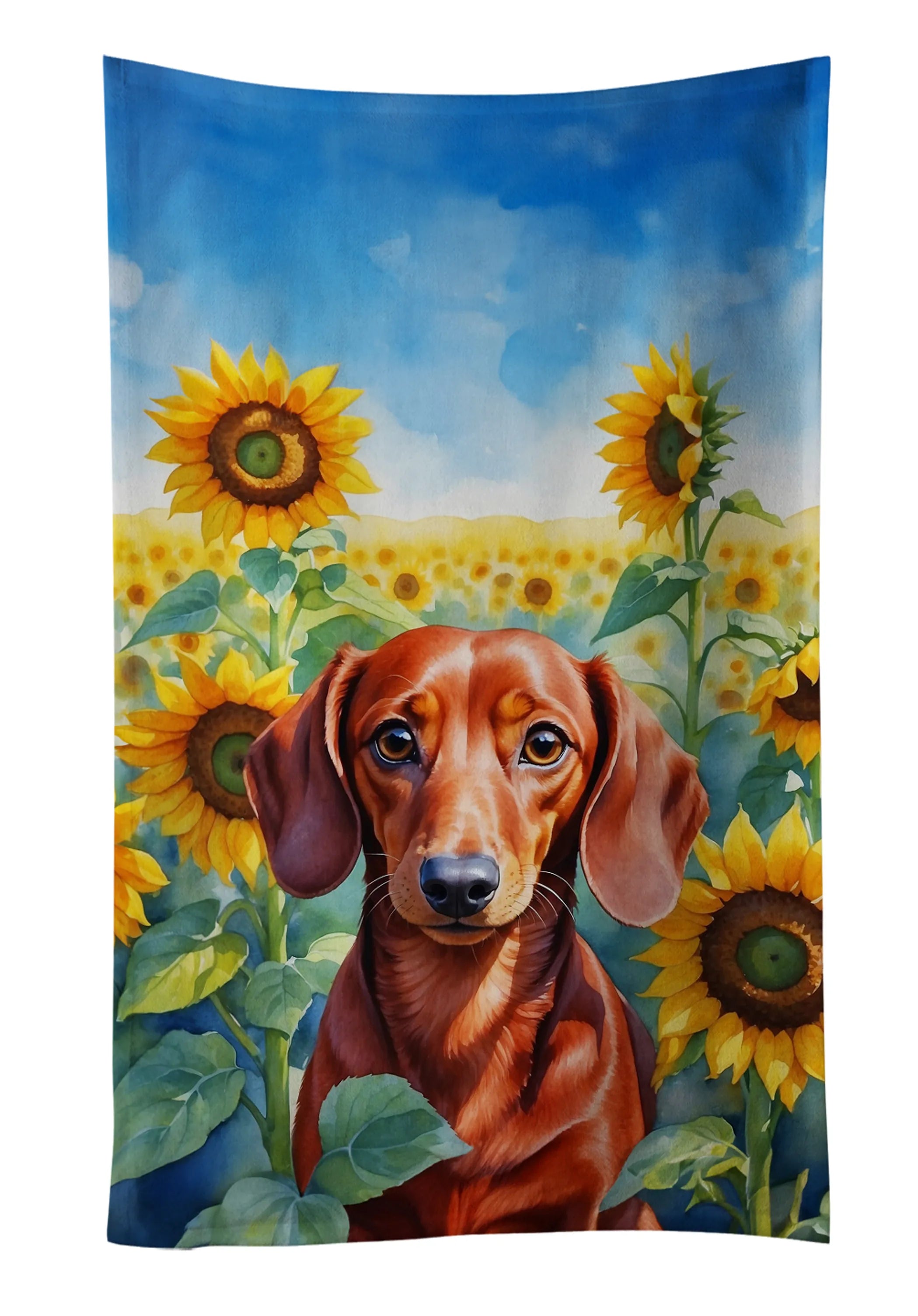 In Sunflowers Kitchen Towel - Size: 25HX15W | Pack Of: 1 | Collection name: In sunflowers