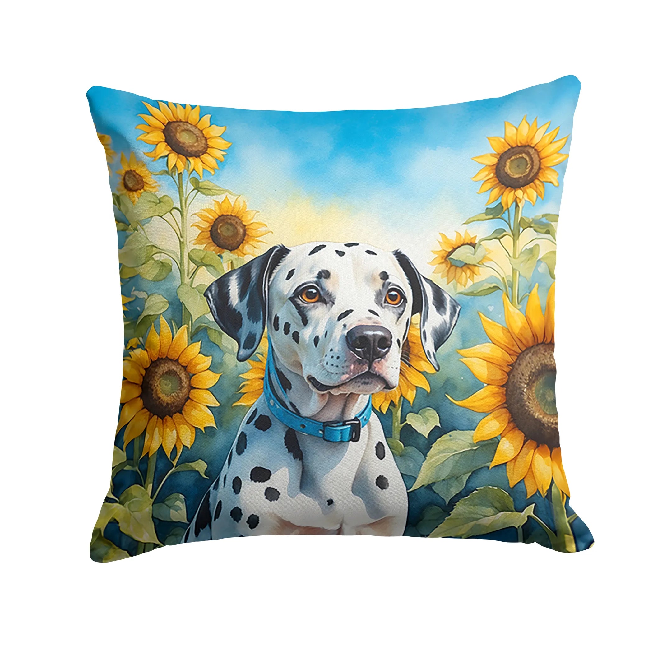 In Sunflowers Throw Pillow - Size: 14HX14W | Pack Of: 1 | Collection name: In sunflowers