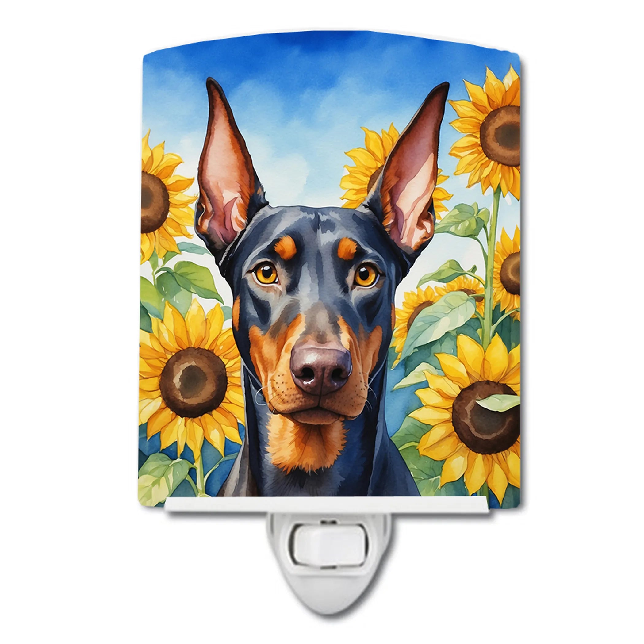 In Sunflowers Ceramic Night Light - Pack Of: 1 | Collection name: In sunflowers