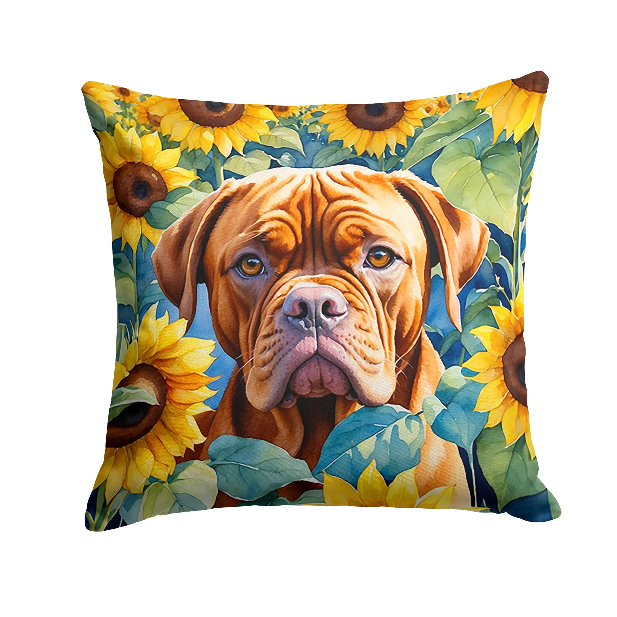In Sunflowers Throw Pillow - Size: 14HX14W | Pack Of: 1 | Collection name: In sunflowers