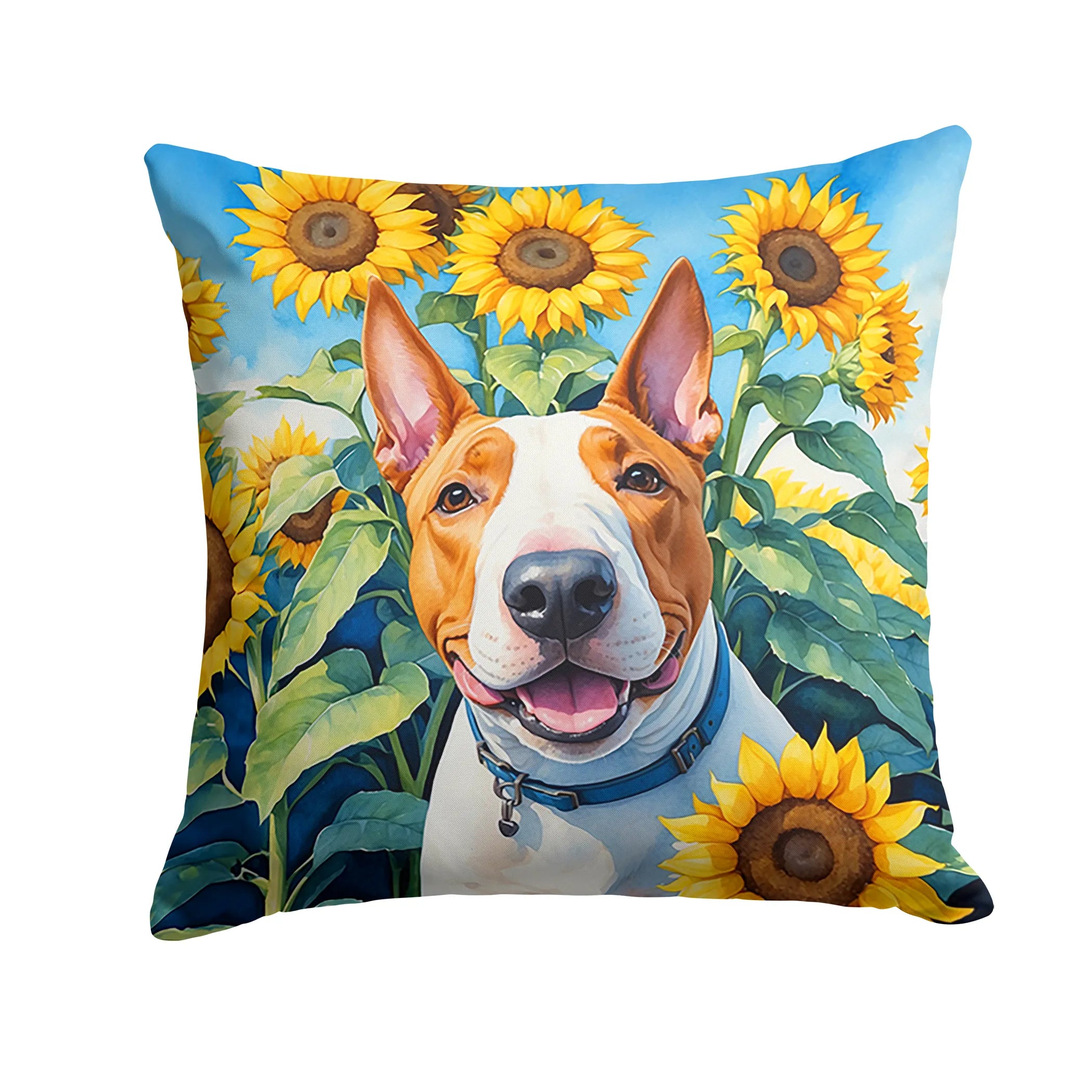 In Sunflowers Throw Pillow - Size: 14HX14W | Pack Of: 1 | Collection name: In sunflowers