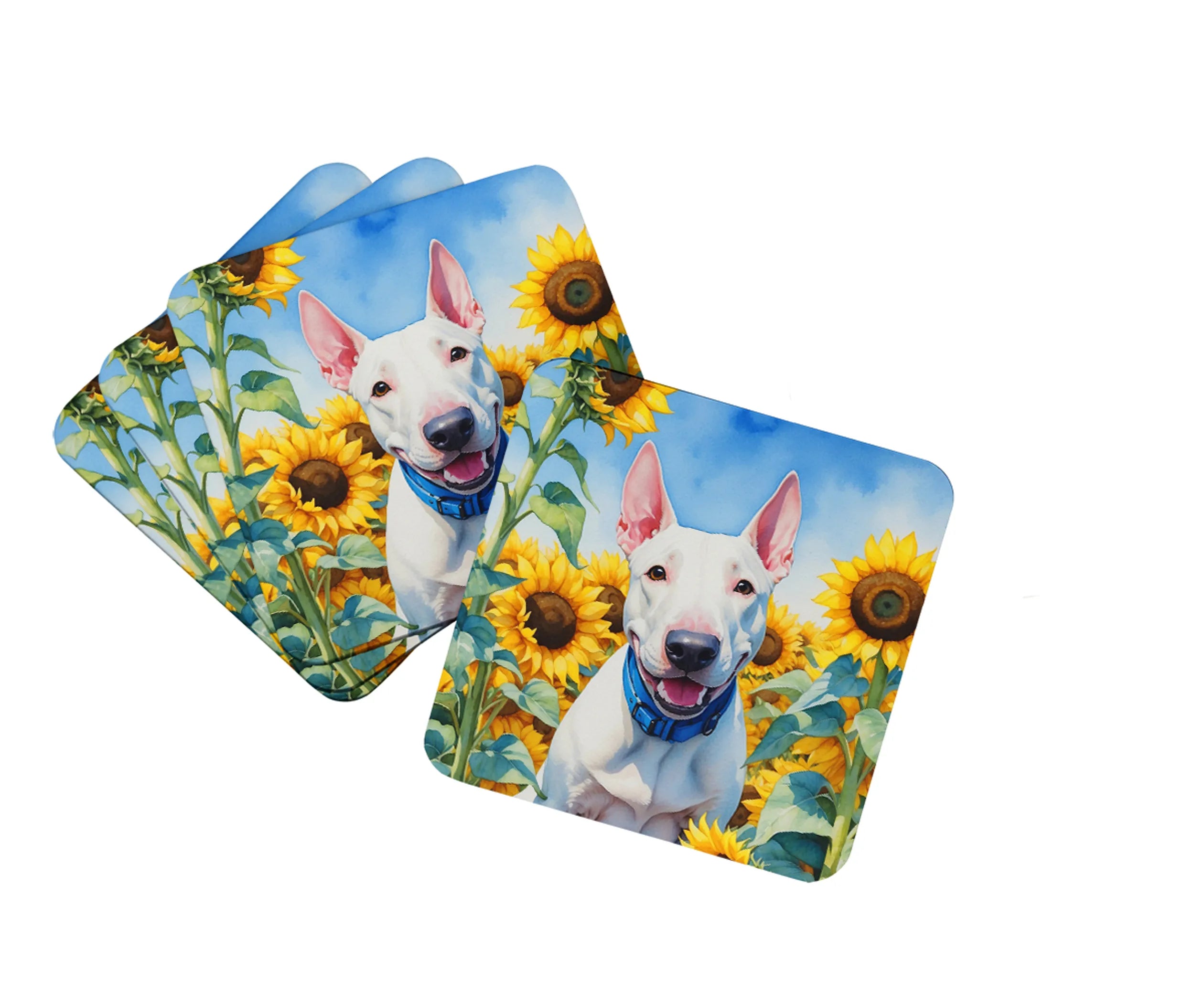 In Sunflowers Foam Coasters - Size: 3.5 | Pack Of: 1 | Collection name: In sunflowers
