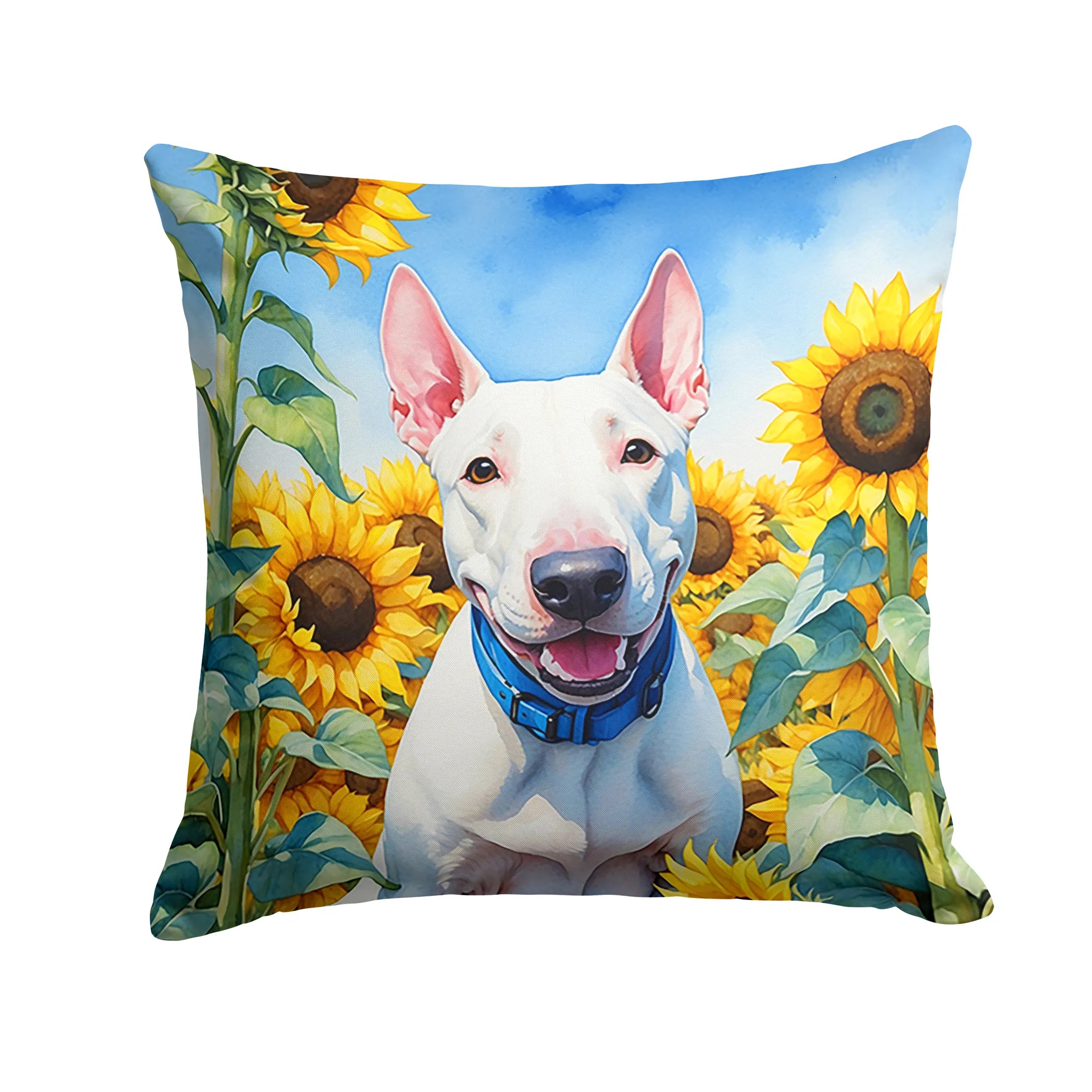 In Sunflowers Throw Pillow - Size: 14HX14W | Pack Of: 1 | Collection name: In sunflowers