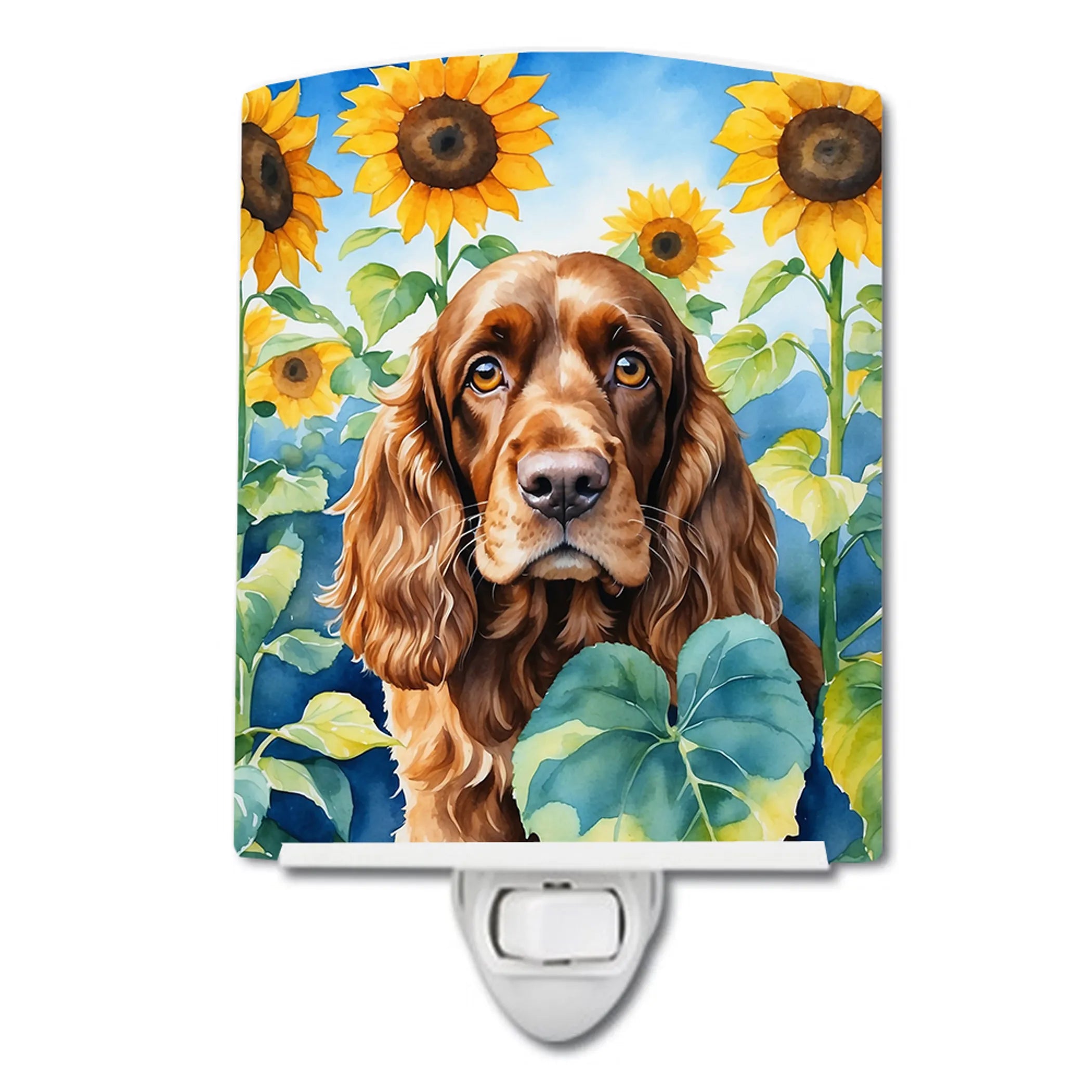 In Sunflowers Ceramic Night Light - Pack Of: 1 | Collection name: In sunflowers