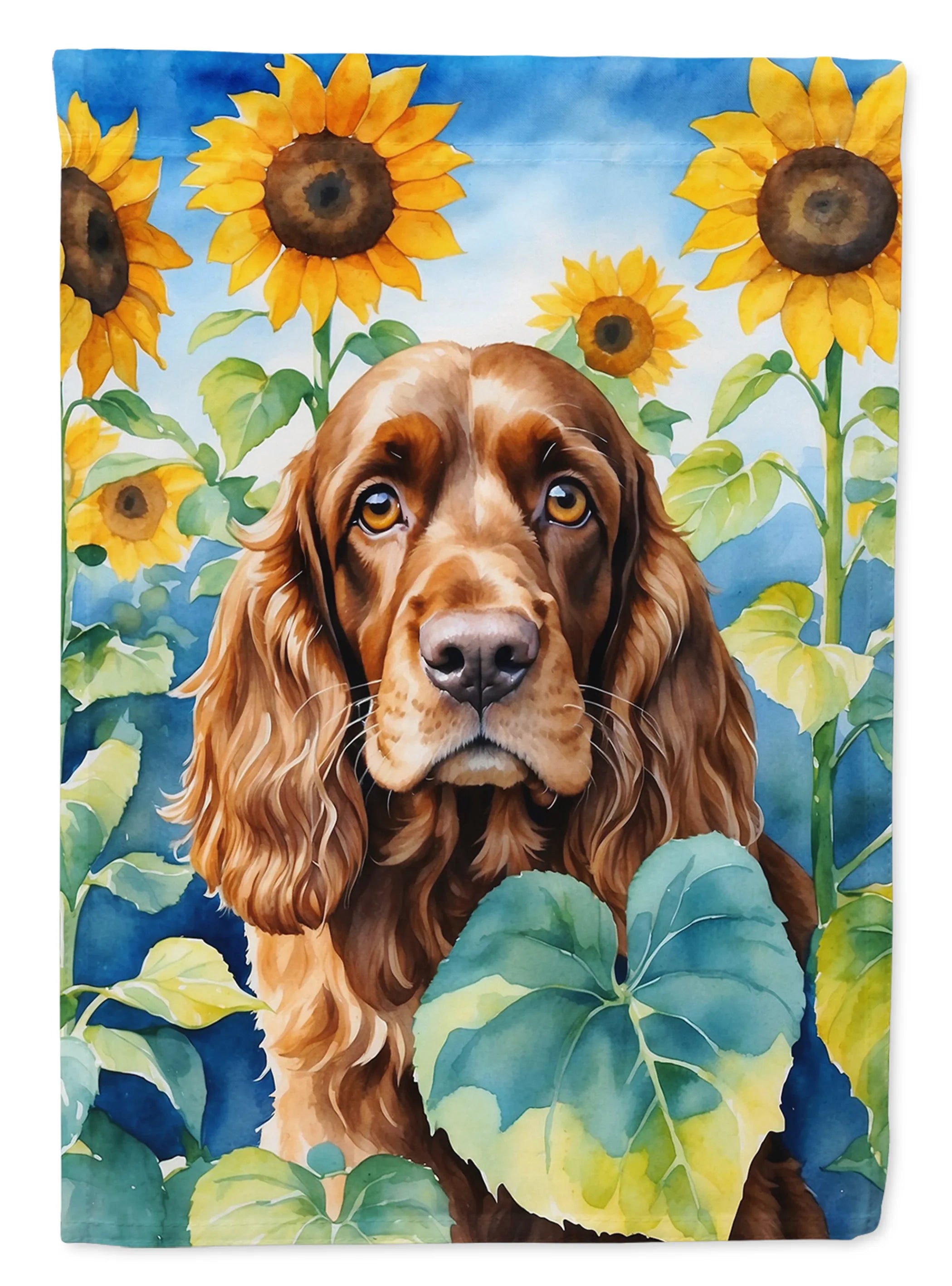 In Sunflowers Decorative Flag - Size: GARDEN SIZE | Pack Of: 1 | Collection name: In sunflowers