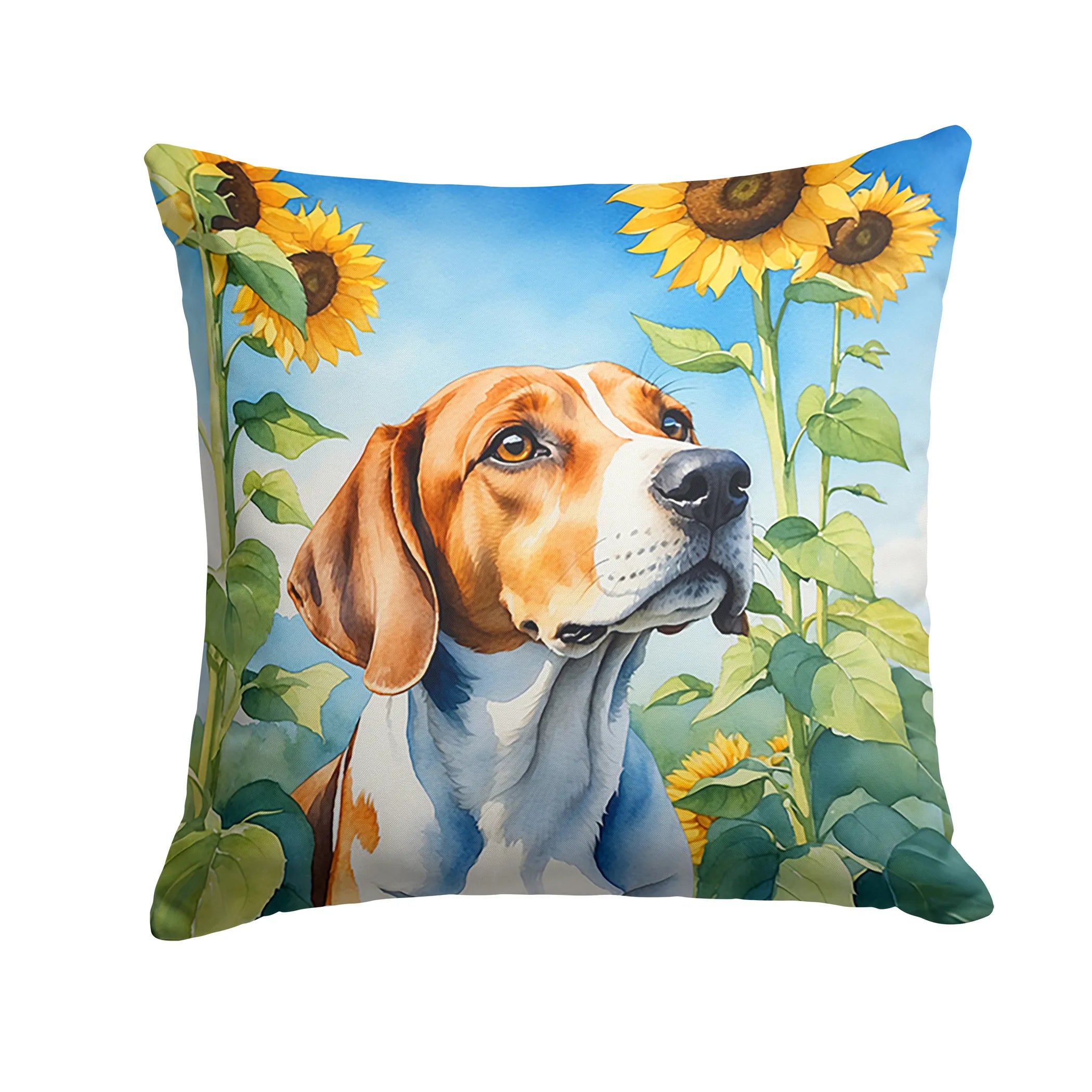 In Sunflowers Throw Pillow - Size: 14HX14W | Pack Of: 1 | Collection name: In sunflowers