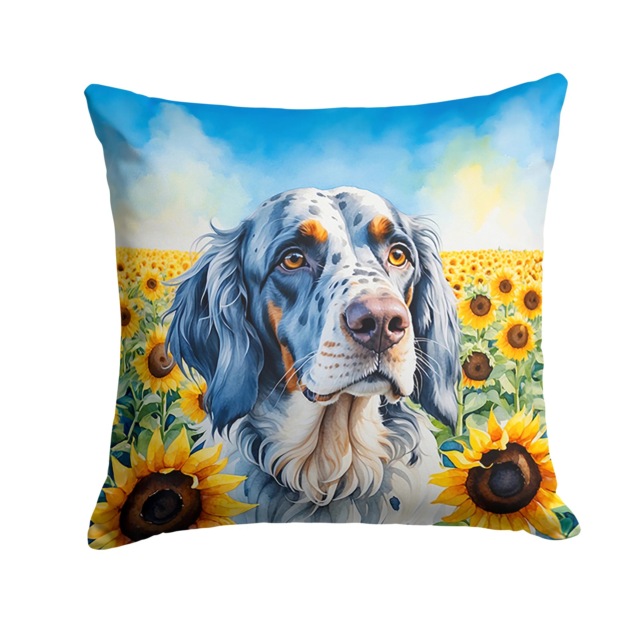 In Sunflowers Throw Pillow - Size: 14HX14W | Pack Of: 1 | Collection name: In sunflowers