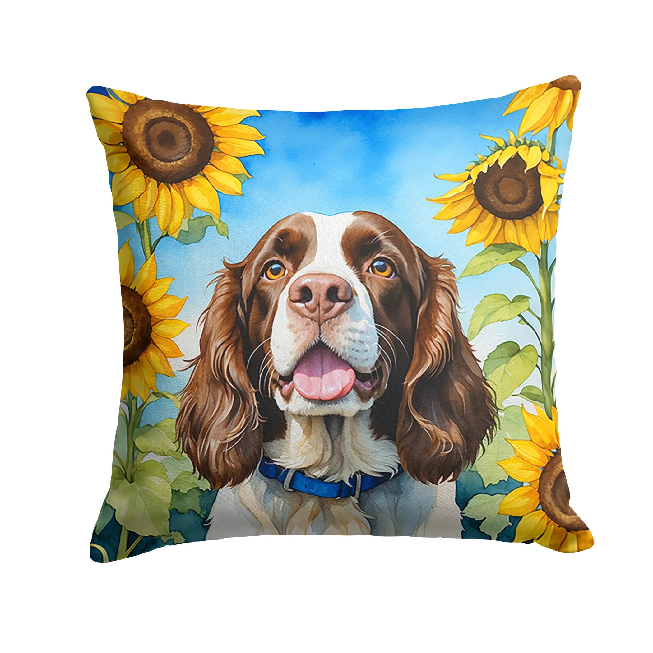 In Sunflowers Throw Pillow - Size: 14HX14W | Pack Of: 1 | Collection name: In sunflowers