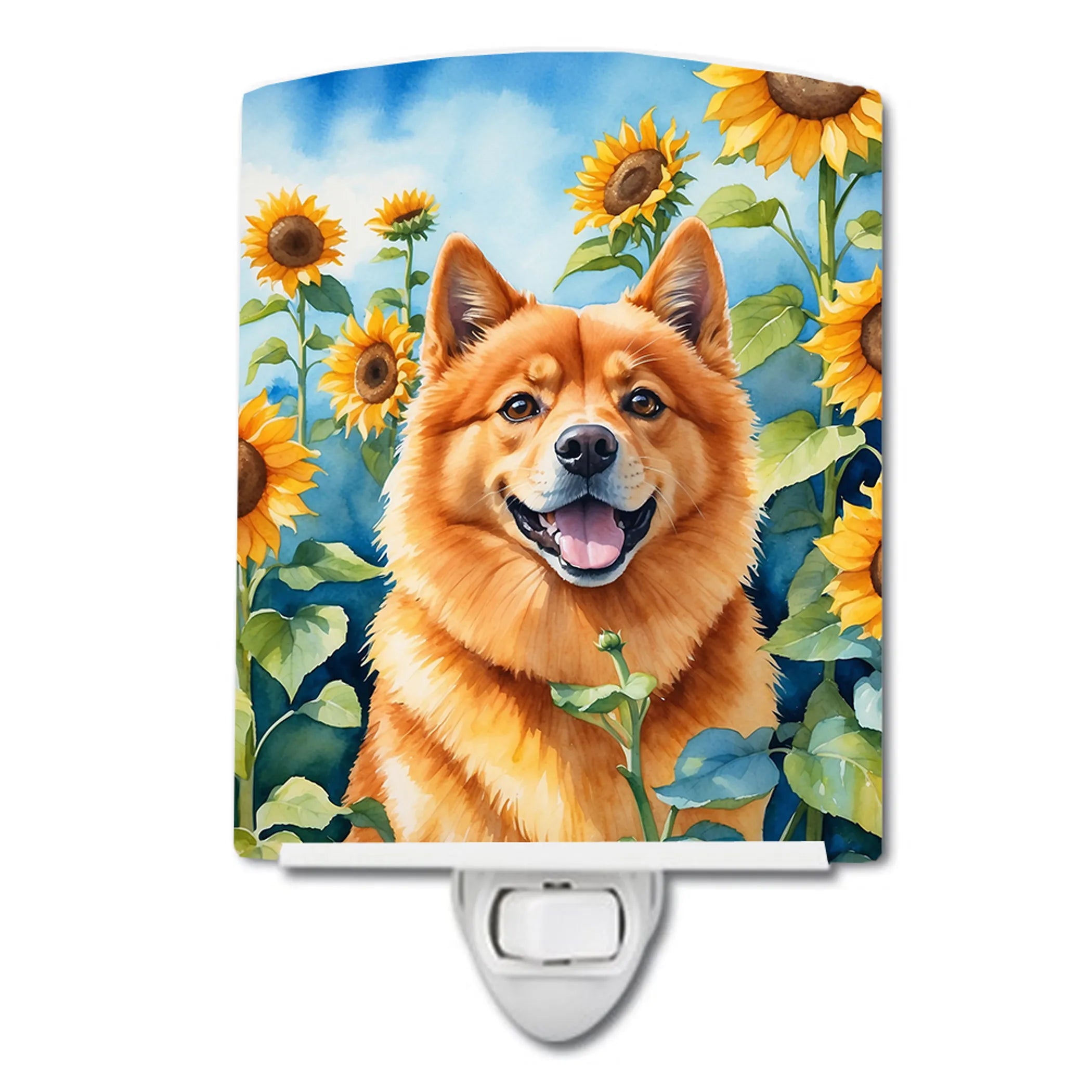In Sunflowers Ceramic Night Light - Pack Of: 1 | Collection name: In sunflowers