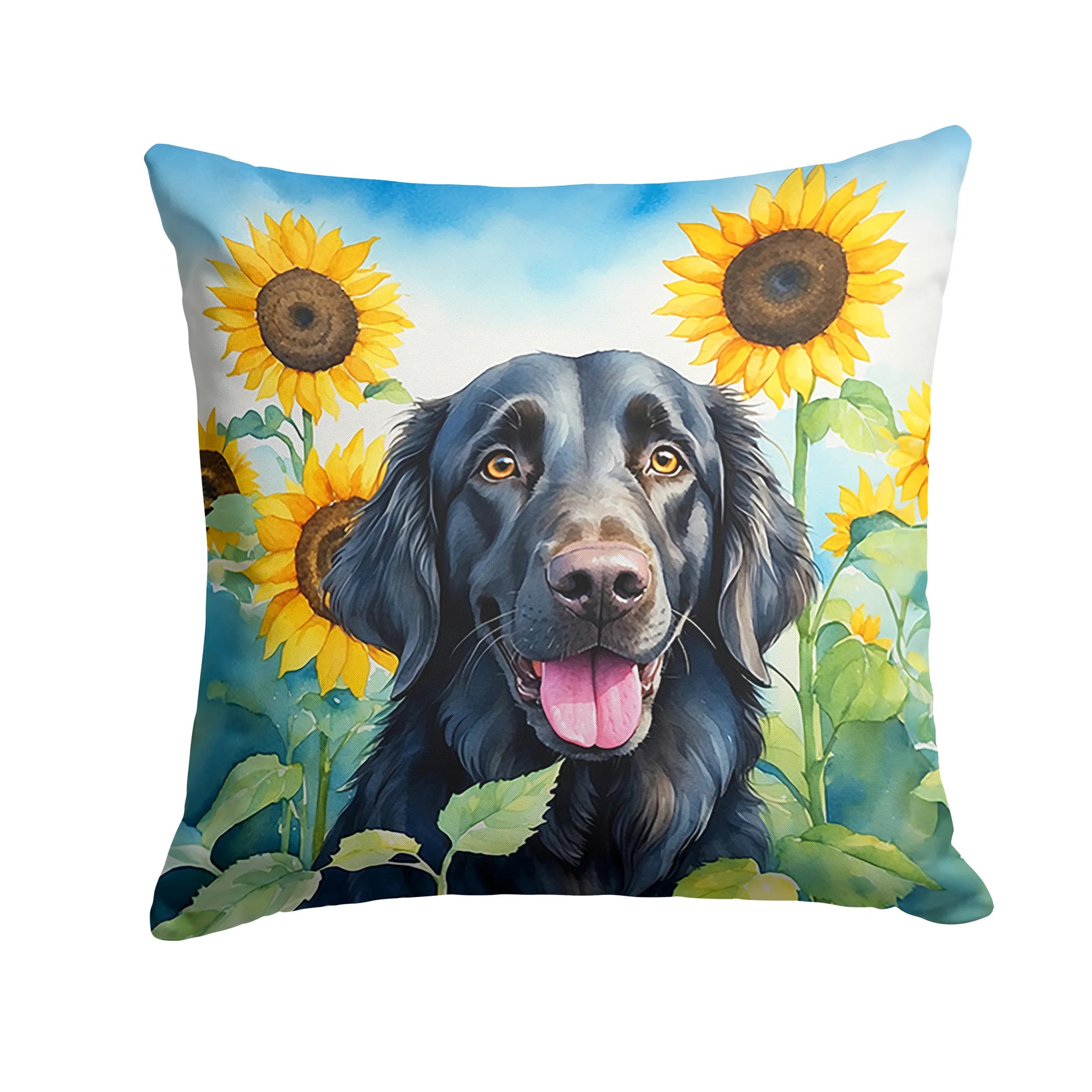 In Sunflowers Throw Pillow - Size: 14HX14W | Pack Of: 1 | Collection name: In sunflowers