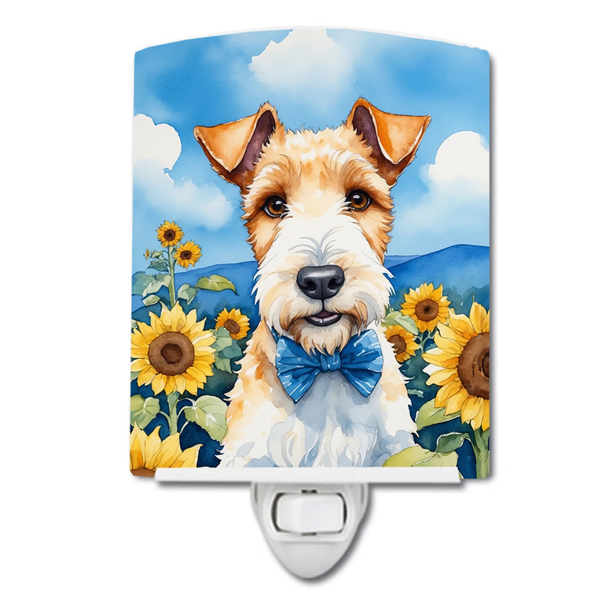 In Sunflowers Ceramic Night Light - Pack Of: 1 | Collection name: In sunflowers