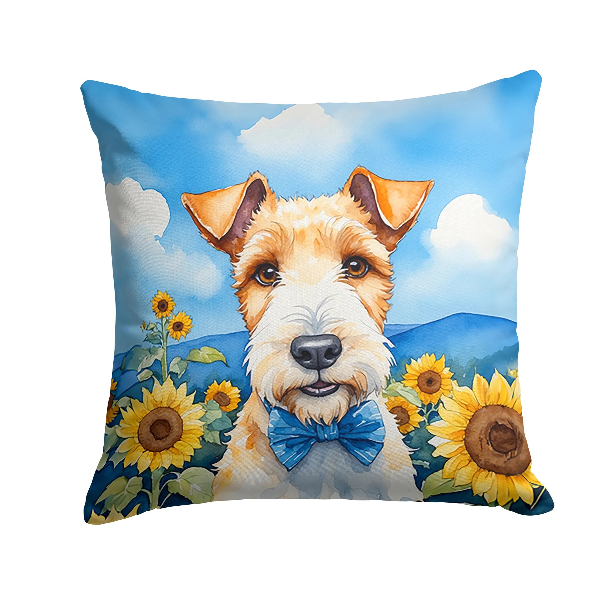 In Sunflowers Throw Pillow - Size: 14HX14W | Pack Of: 1 | Collection name: In sunflowers