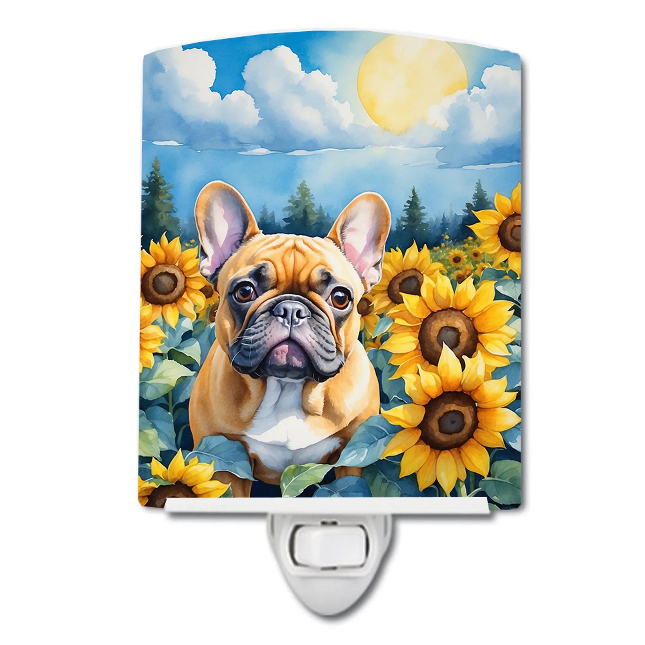 In Sunflowers Ceramic Night Light - Pack Of: 1 | Collection name: In sunflowers
