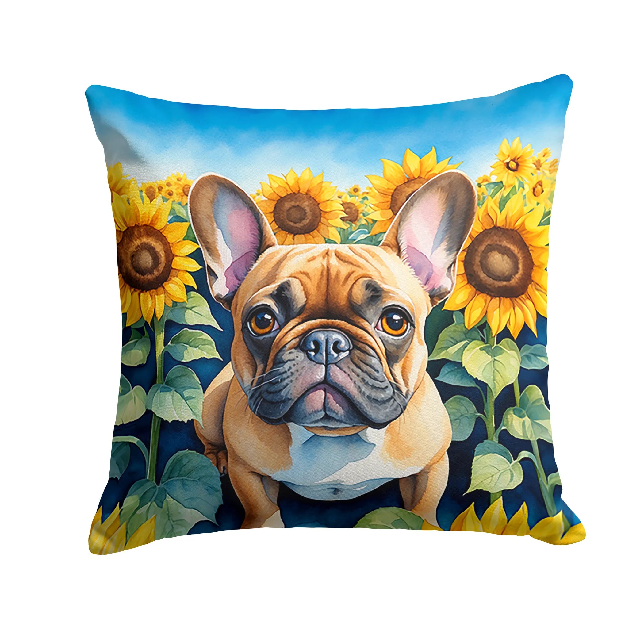 In Sunflowers Throw Pillow - Size: 14HX14W | Pack Of: 1 | Collection name: In sunflowers