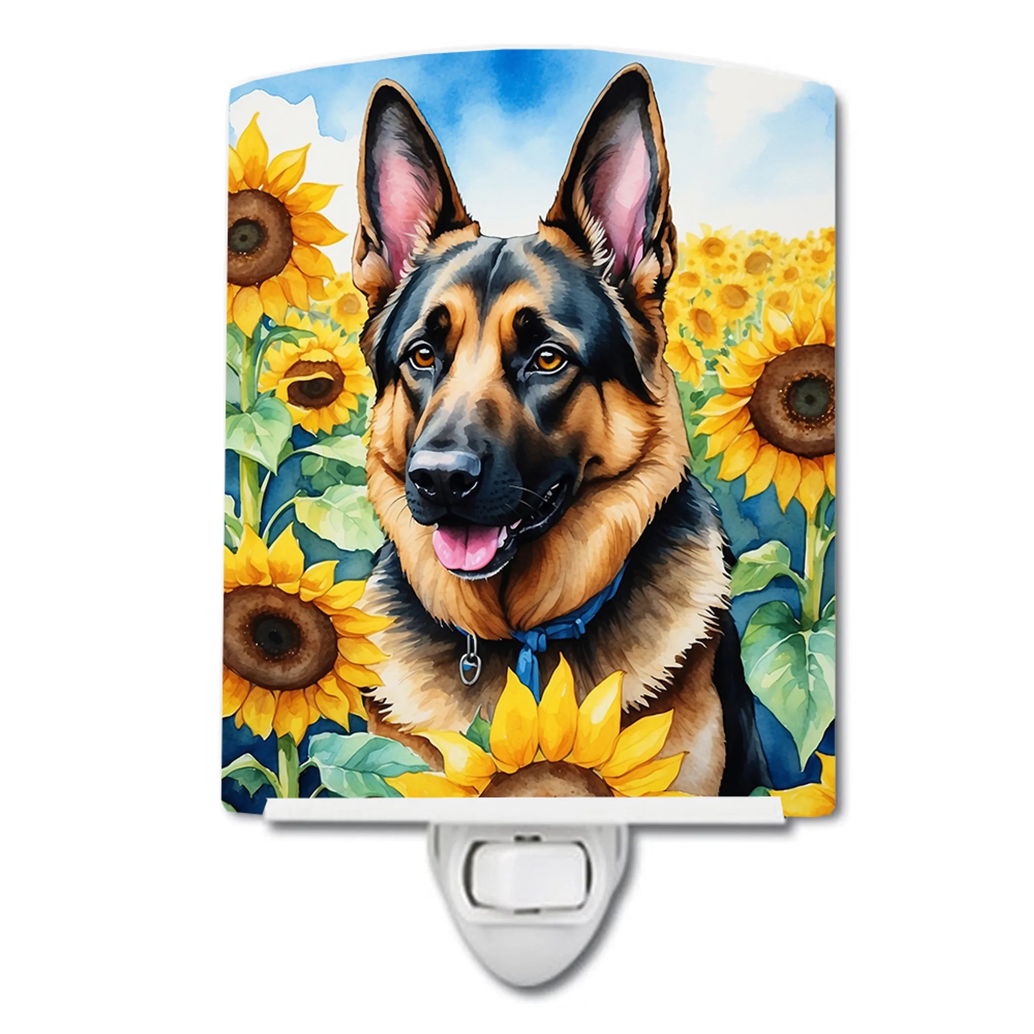 In Sunflowers Ceramic Night Light - Pack Of: 1 | Collection name: In sunflowers