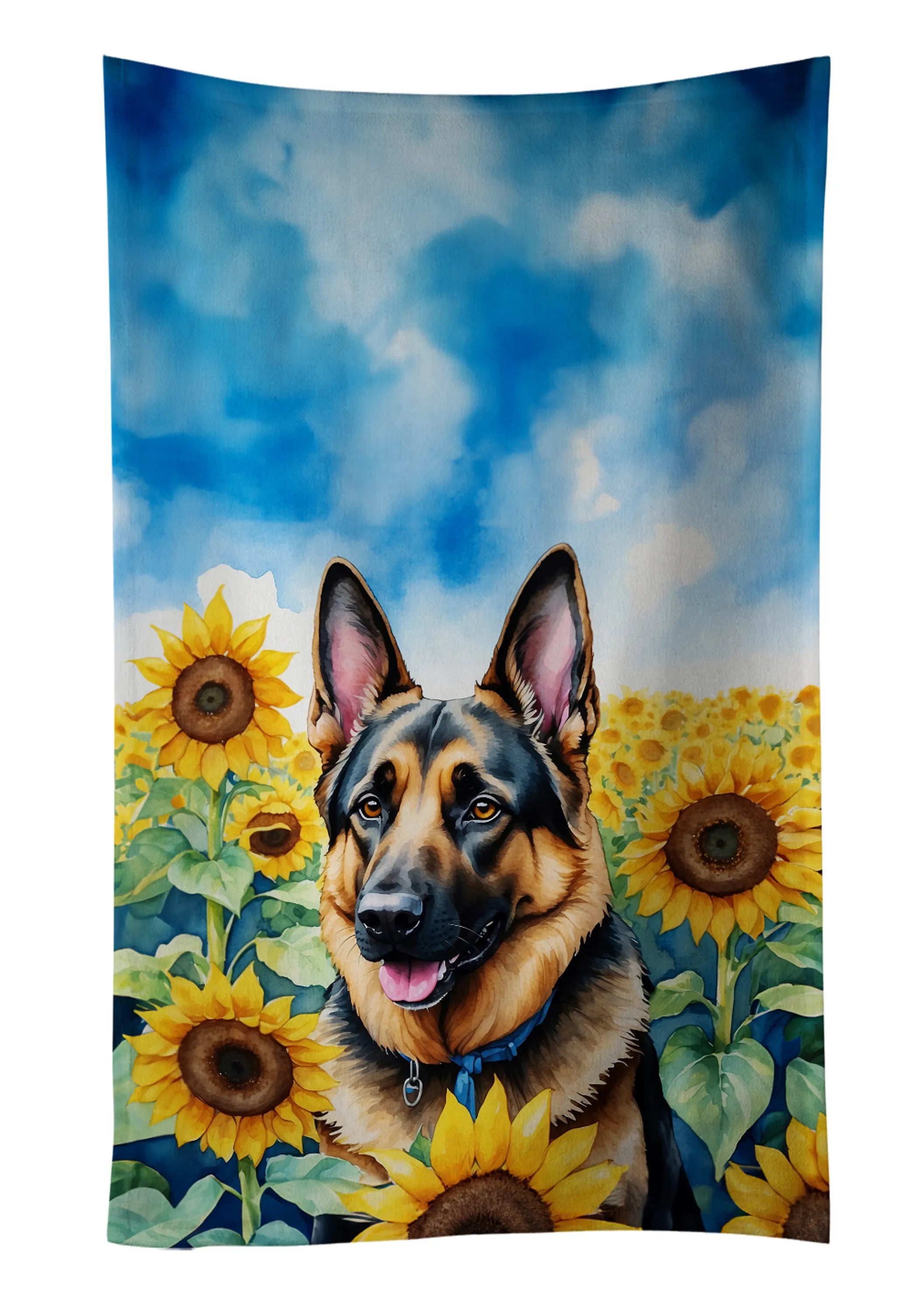 In Sunflowers Kitchen Towel - Size: 25HX15W | Pack Of: 1 | Collection name: In sunflowers
