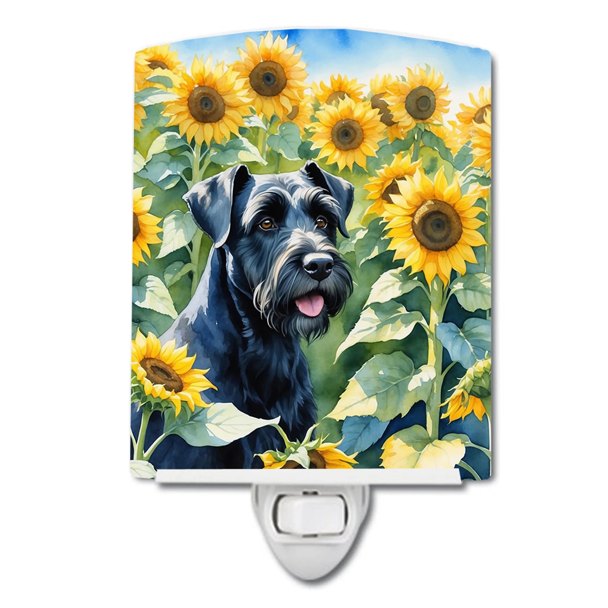 In Sunflowers Ceramic Night Light - Pack Of: 1 | Collection name: In sunflowers