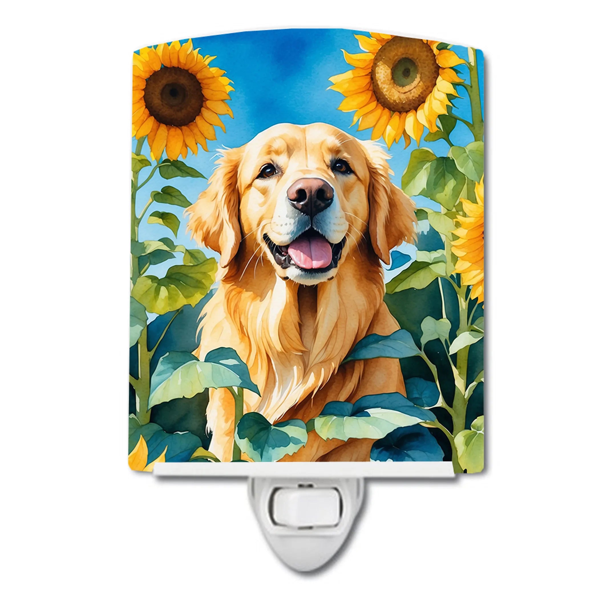 In Sunflowers Ceramic Night Light - Pack Of: 1 | Collection name: In sunflowers