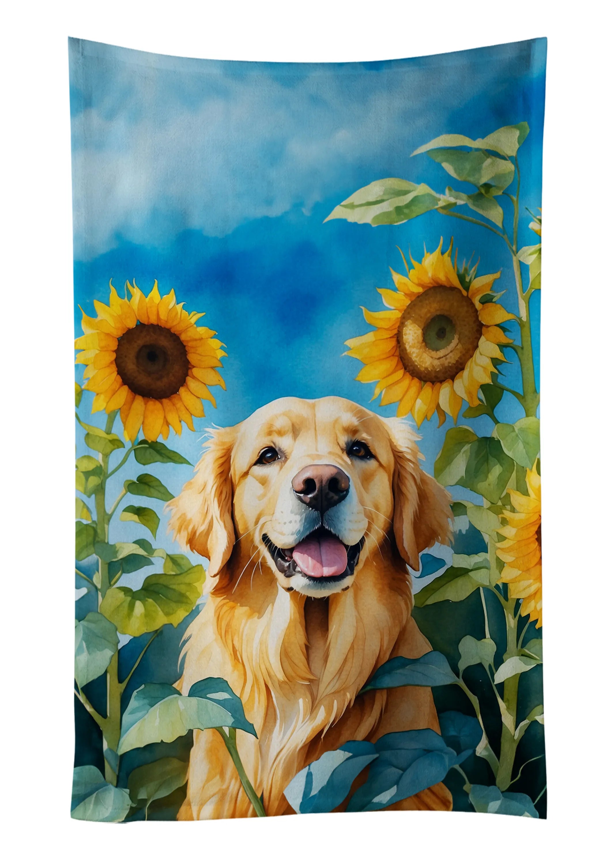In Sunflowers Kitchen Towel - Size: 25HX15W | Pack Of: 1 | Collection name: In sunflowers