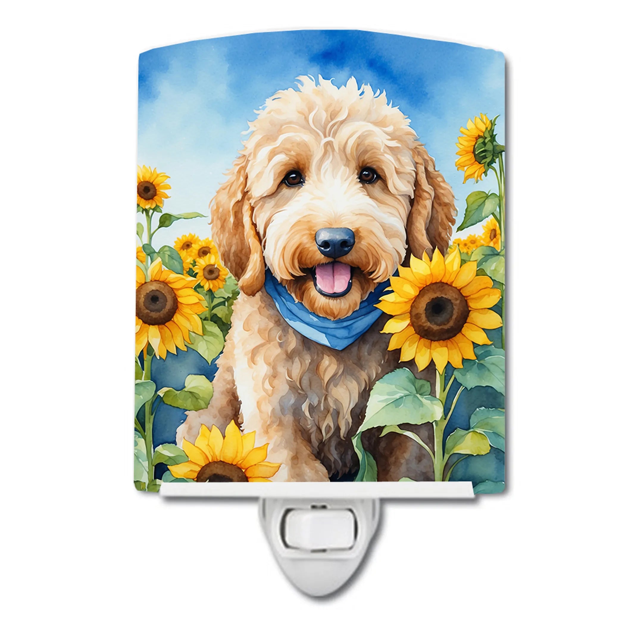 In Sunflowers Ceramic Night Light - Pack Of: 1 | Collection name: In sunflowers