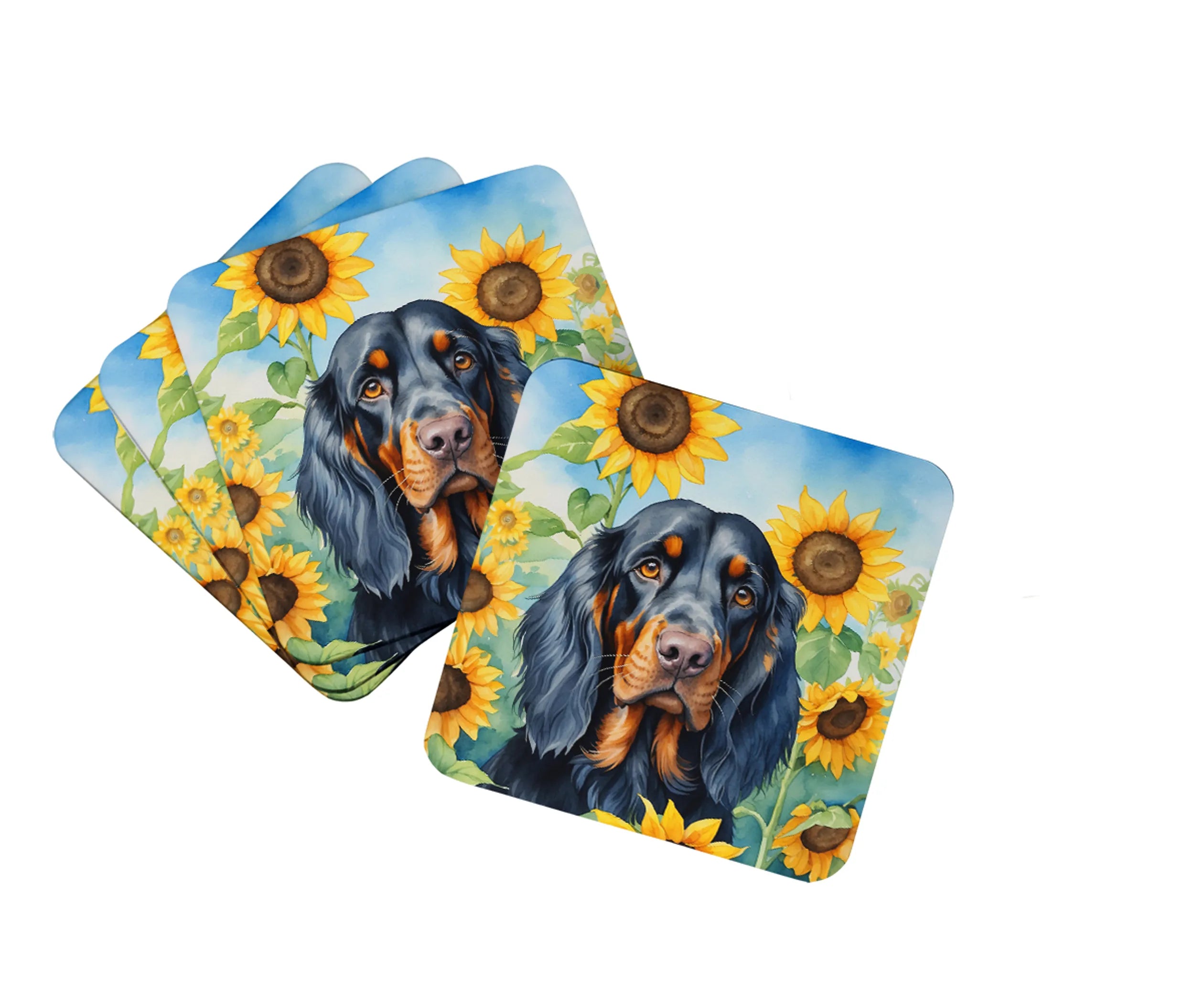 In Sunflowers Foam Coasters - Size: 3.5 | Pack Of: 1 | Collection name: In sunflowers