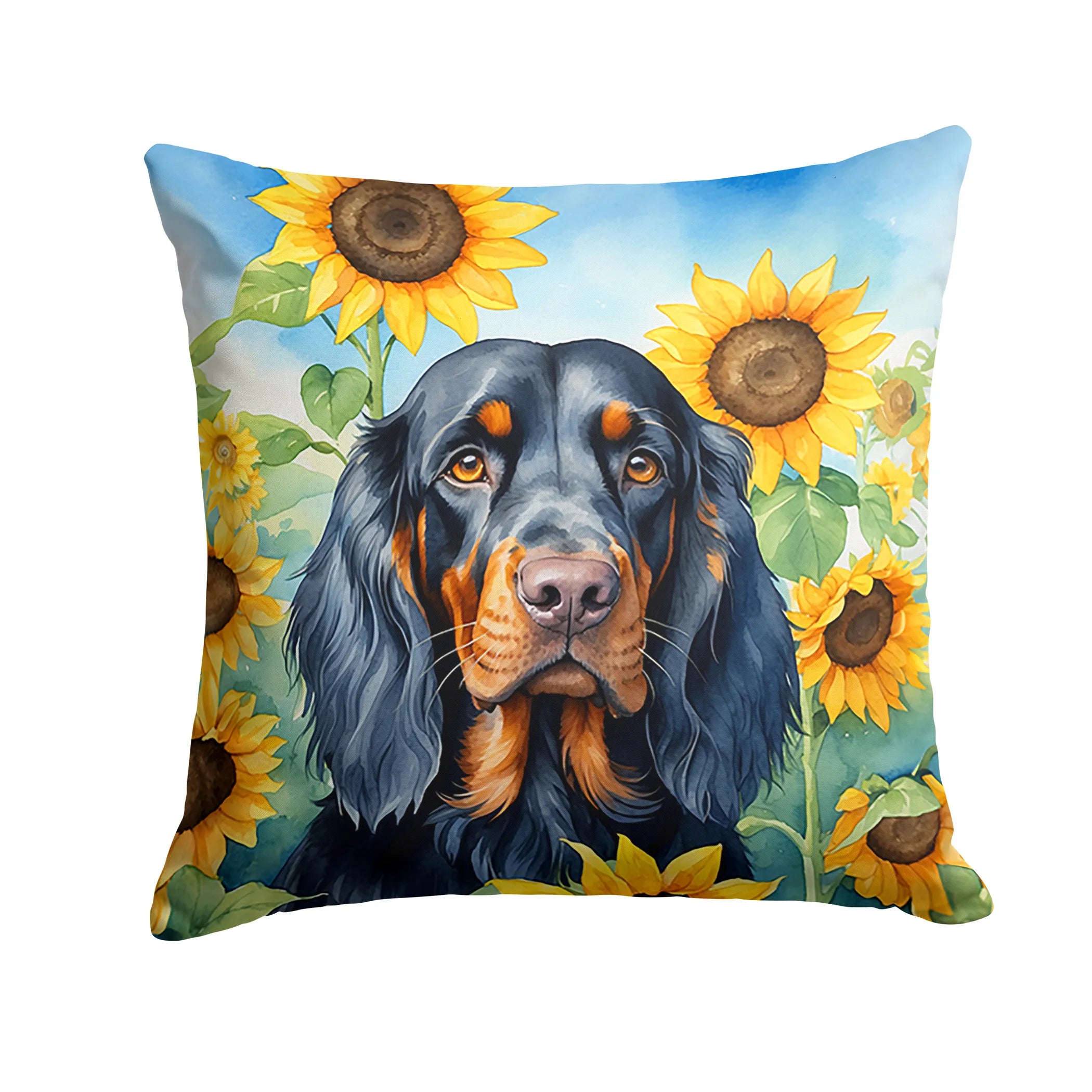 In Sunflowers Throw Pillow - Size: 14HX14W | Pack Of: 1 | Collection name: In sunflowers