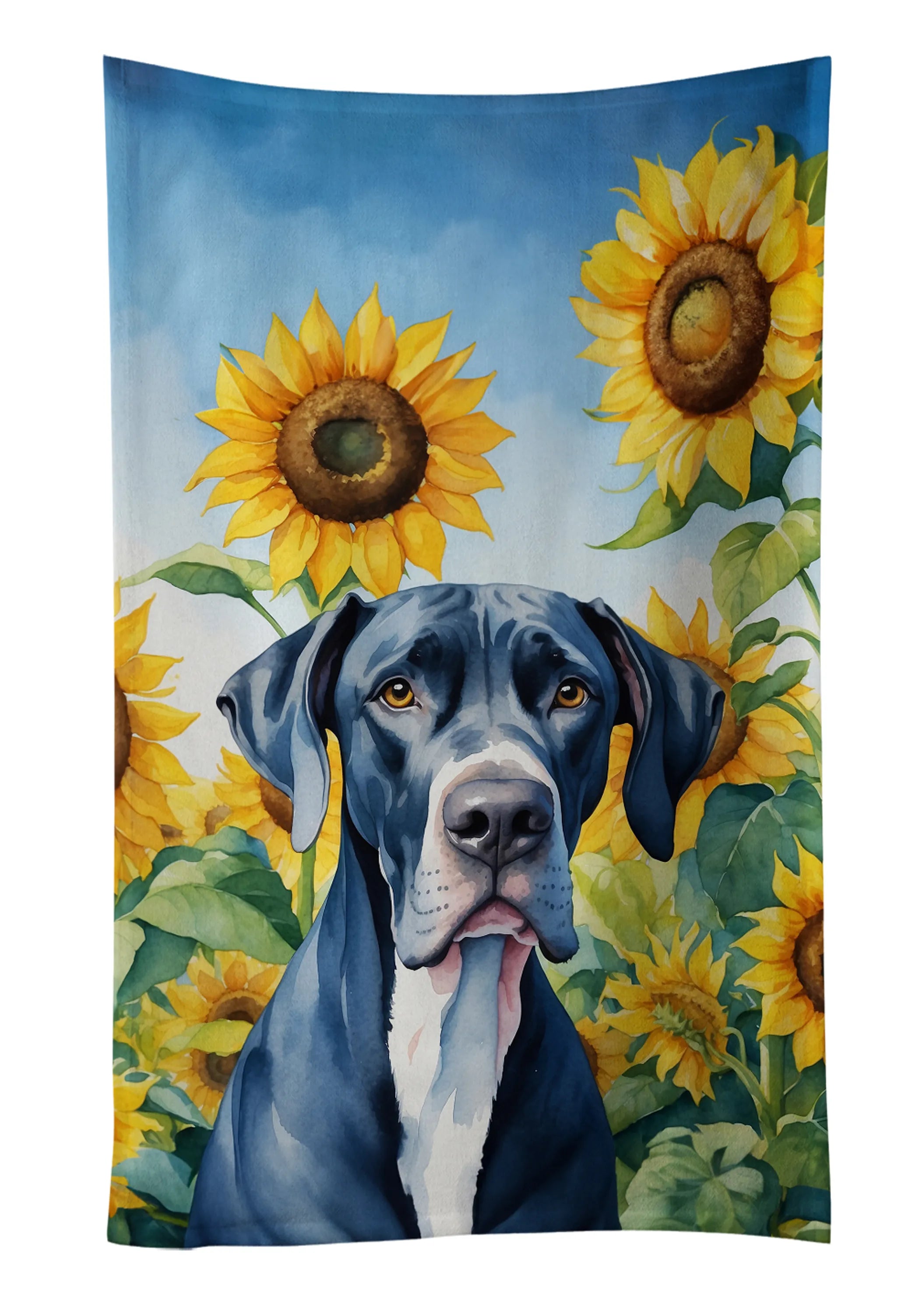 In Sunflowers Kitchen Towel - Size: 25HX15W | Pack Of: 1 | Collection name: In sunflowers
