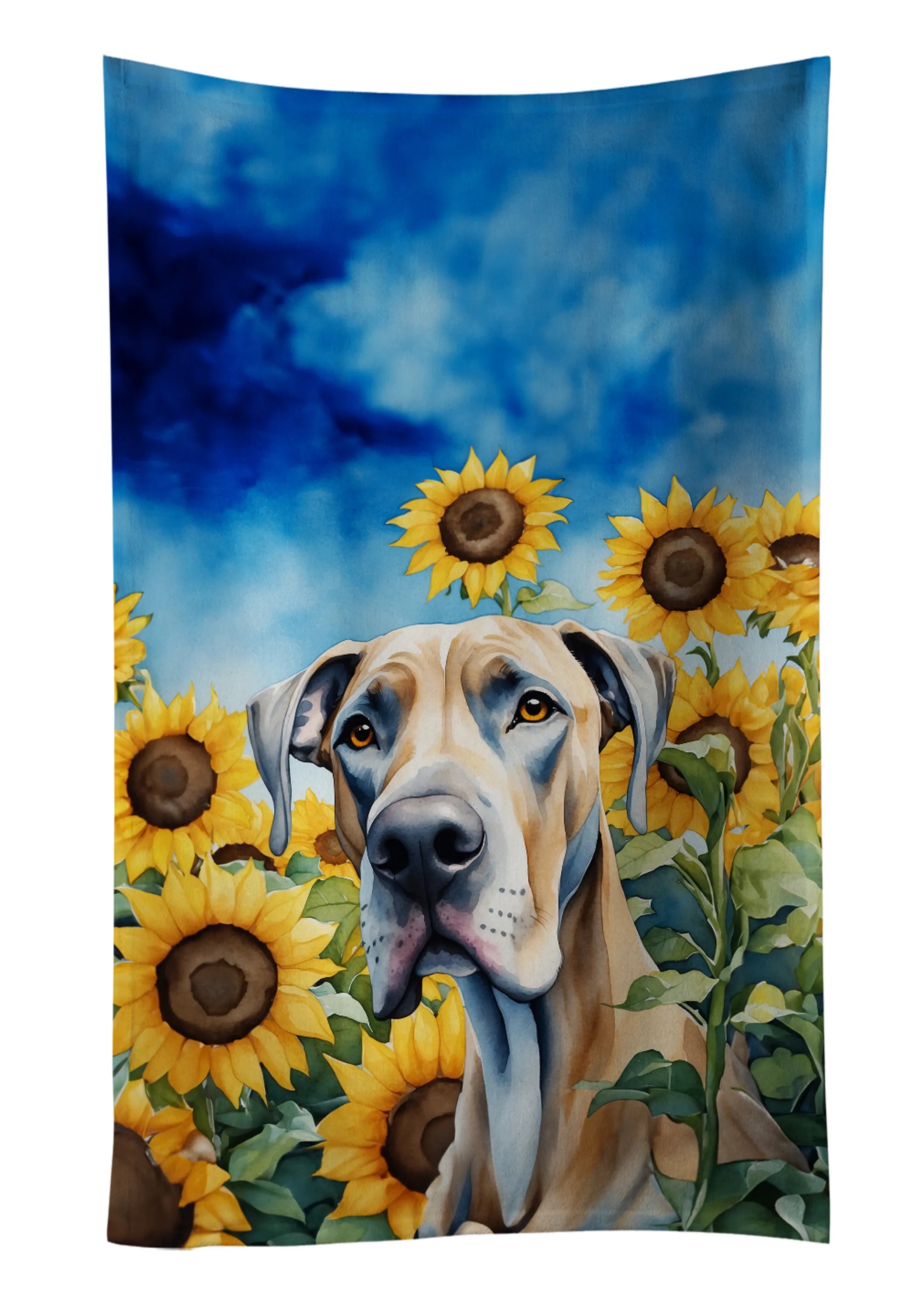 In Sunflowers Kitchen Towel - Size: 25HX15W | Pack Of: 1 | Collection name: In sunflowers