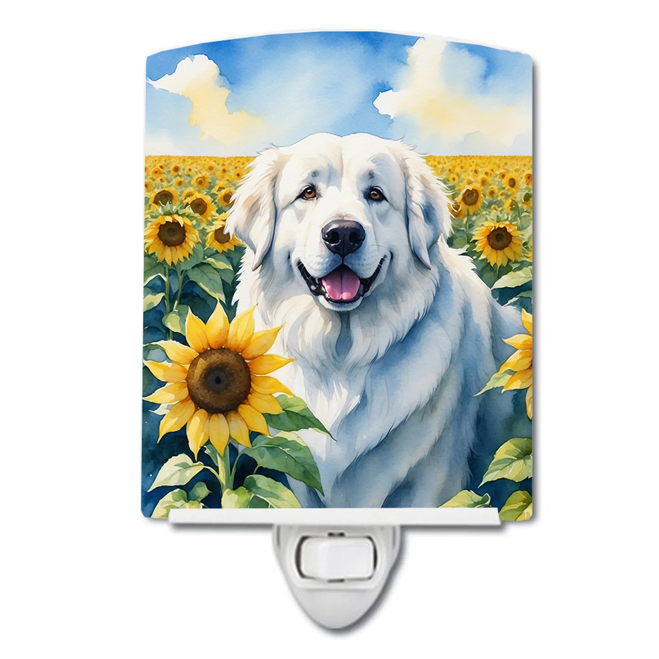 In Sunflowers Ceramic Night Light - Pack Of: 1 | Collection name: In sunflowers