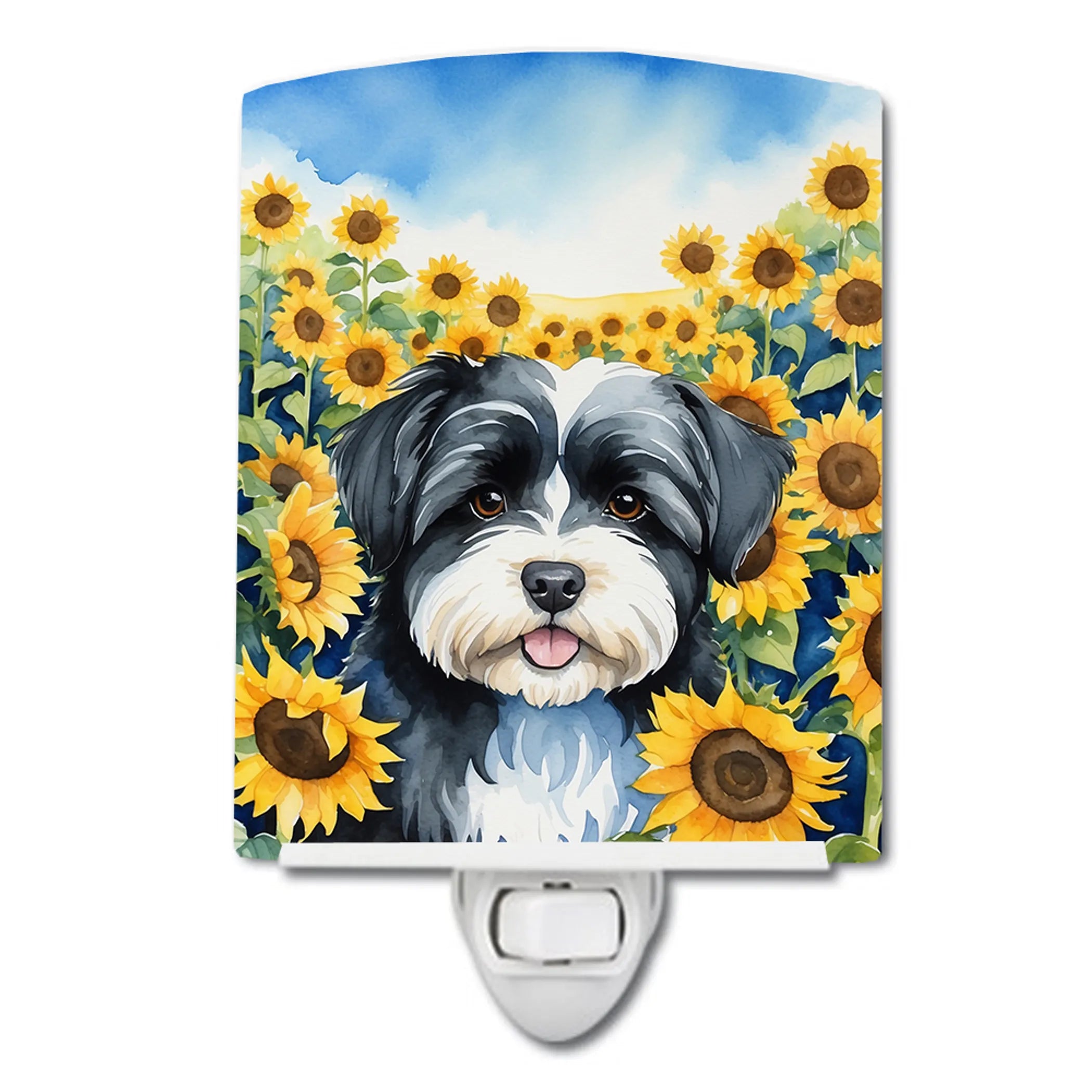 In Sunflowers Ceramic Night Light - Pack Of: 1 | Collection name: In sunflowers