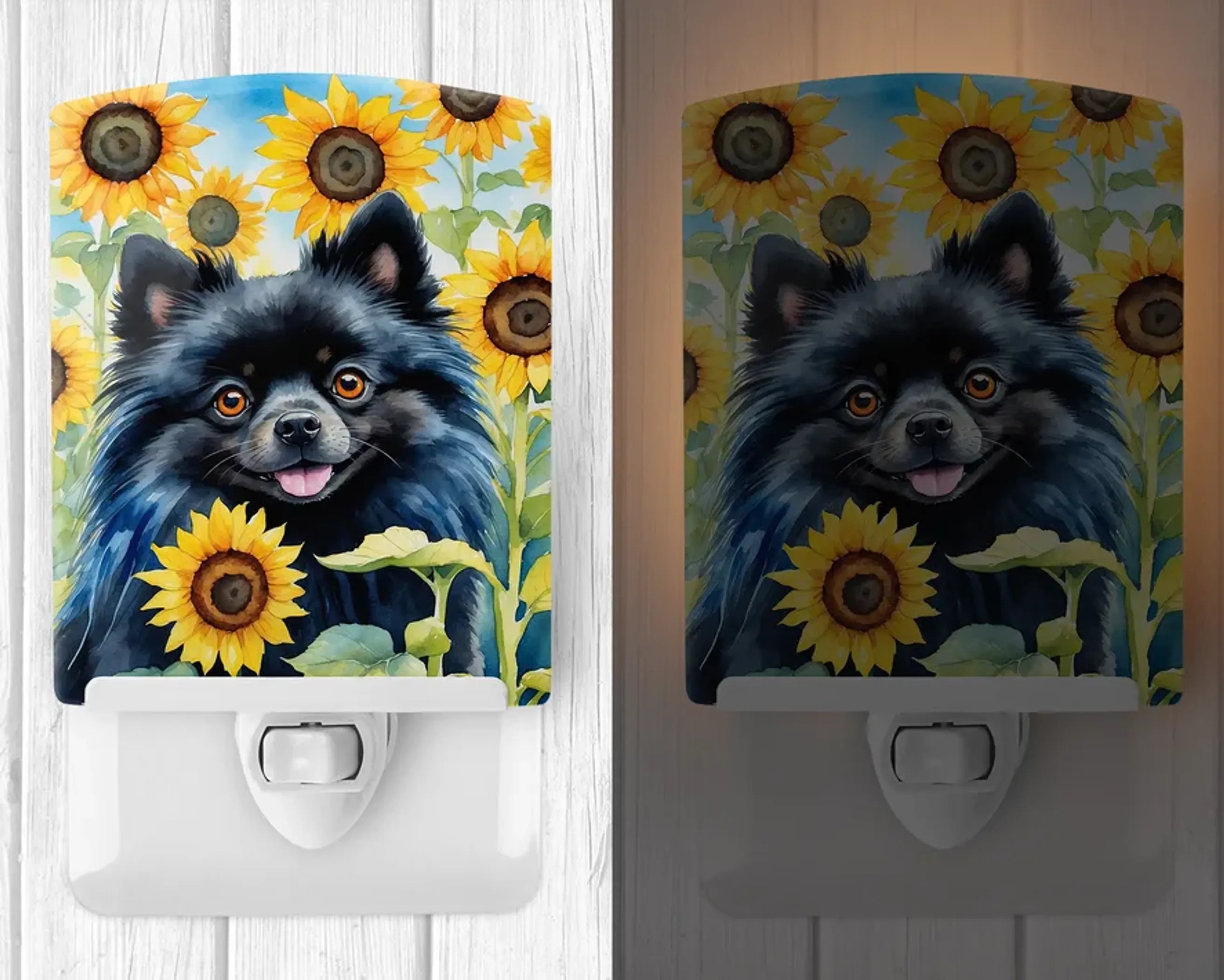 Pomeranian Ceramic Night Light