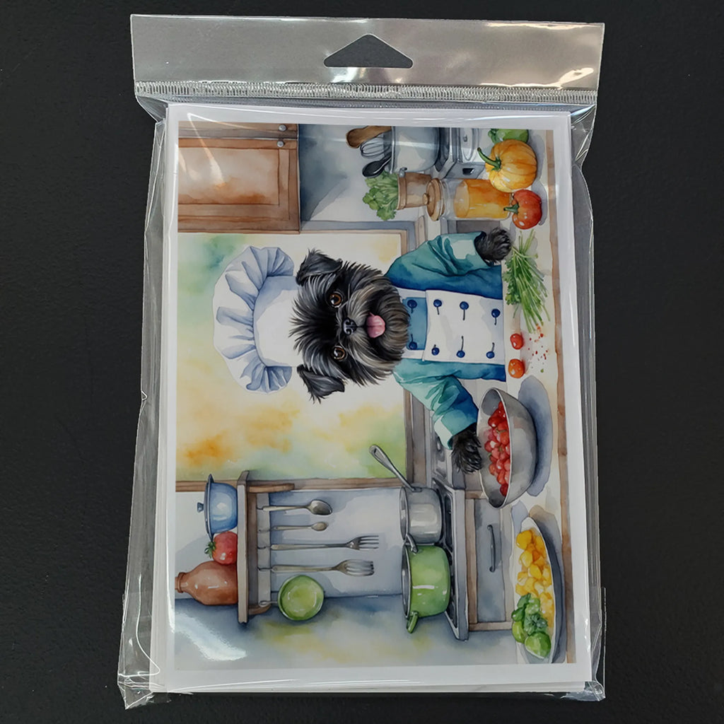 The Dog Chef Greeting Cards  - Size: 5X7 | Pack Of: 8 | Collection name: The dog chef