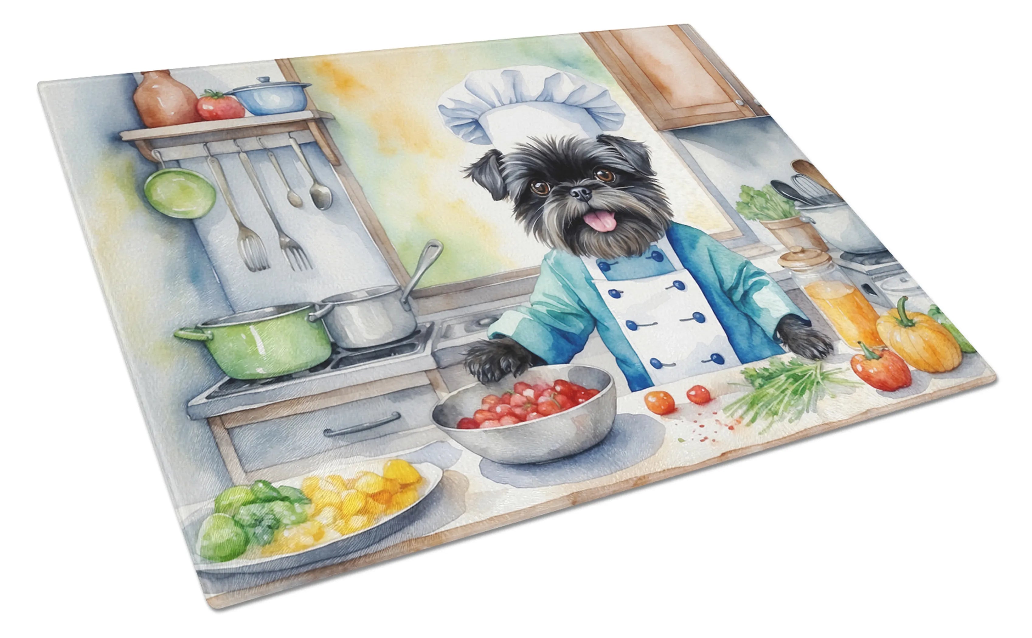 The Dog Chef Glass Cutting Board - Size: LARGE | Pack Of: 1 | Collection name: The dog chef