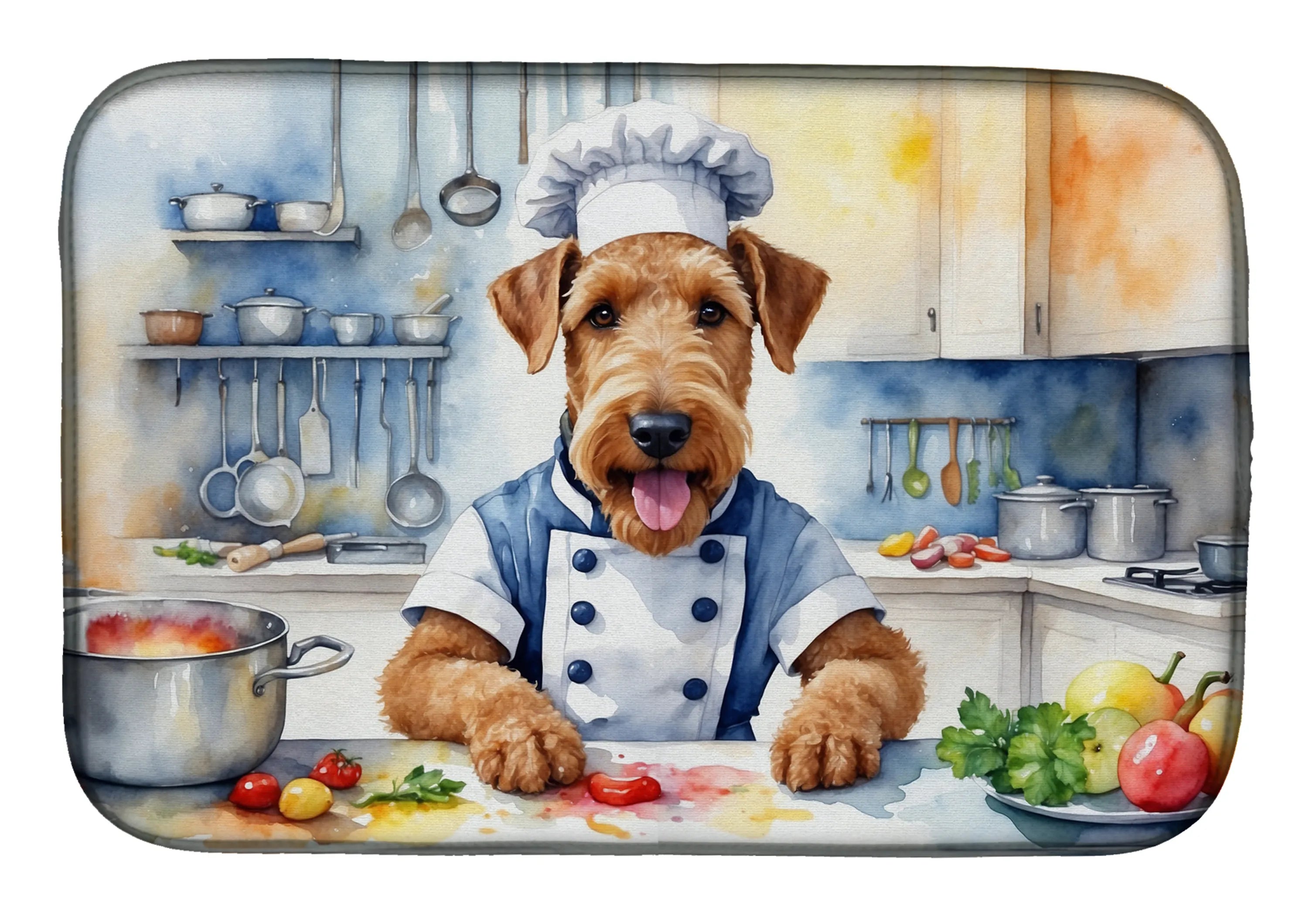 The Dog Chef Dish Drying Mat - Size: 14  X 21" | Pack Of: 1 | Collection name: The dog chef