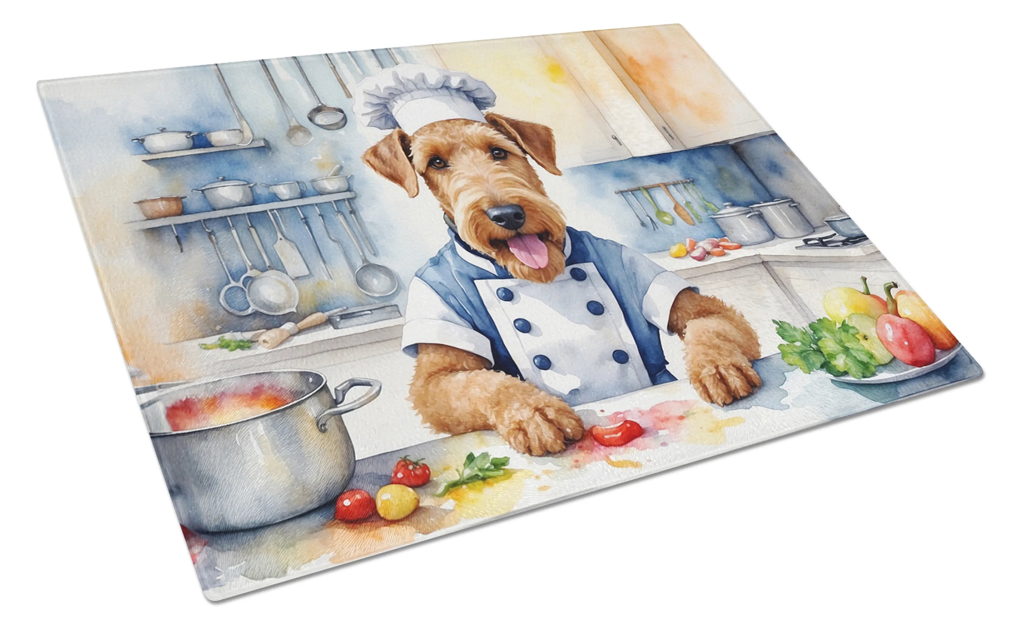 The Dog Chef Glass Cutting Board - Size: LARGE | Pack Of: 1 | Collection name: The dog chef