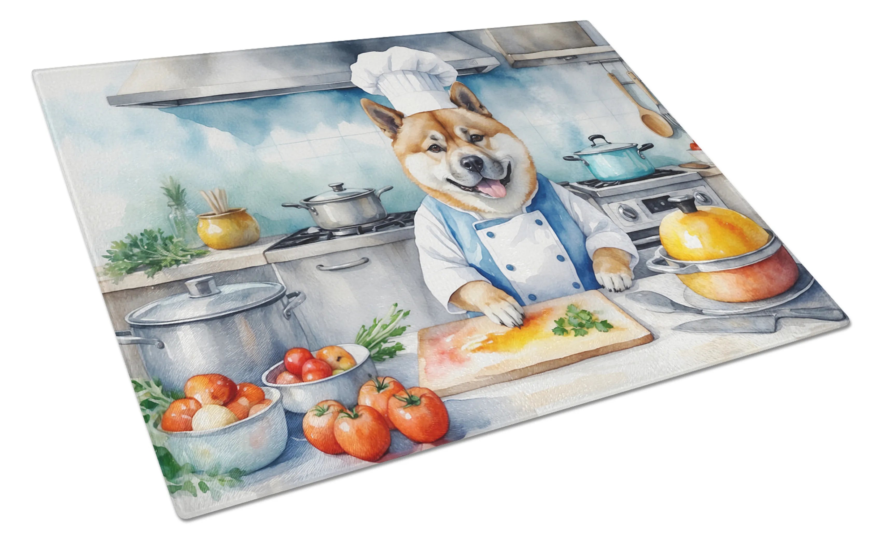 The Dog Chef Glass Cutting Board - Size: LARGE | Pack Of: 1 | Collection name: The dog chef