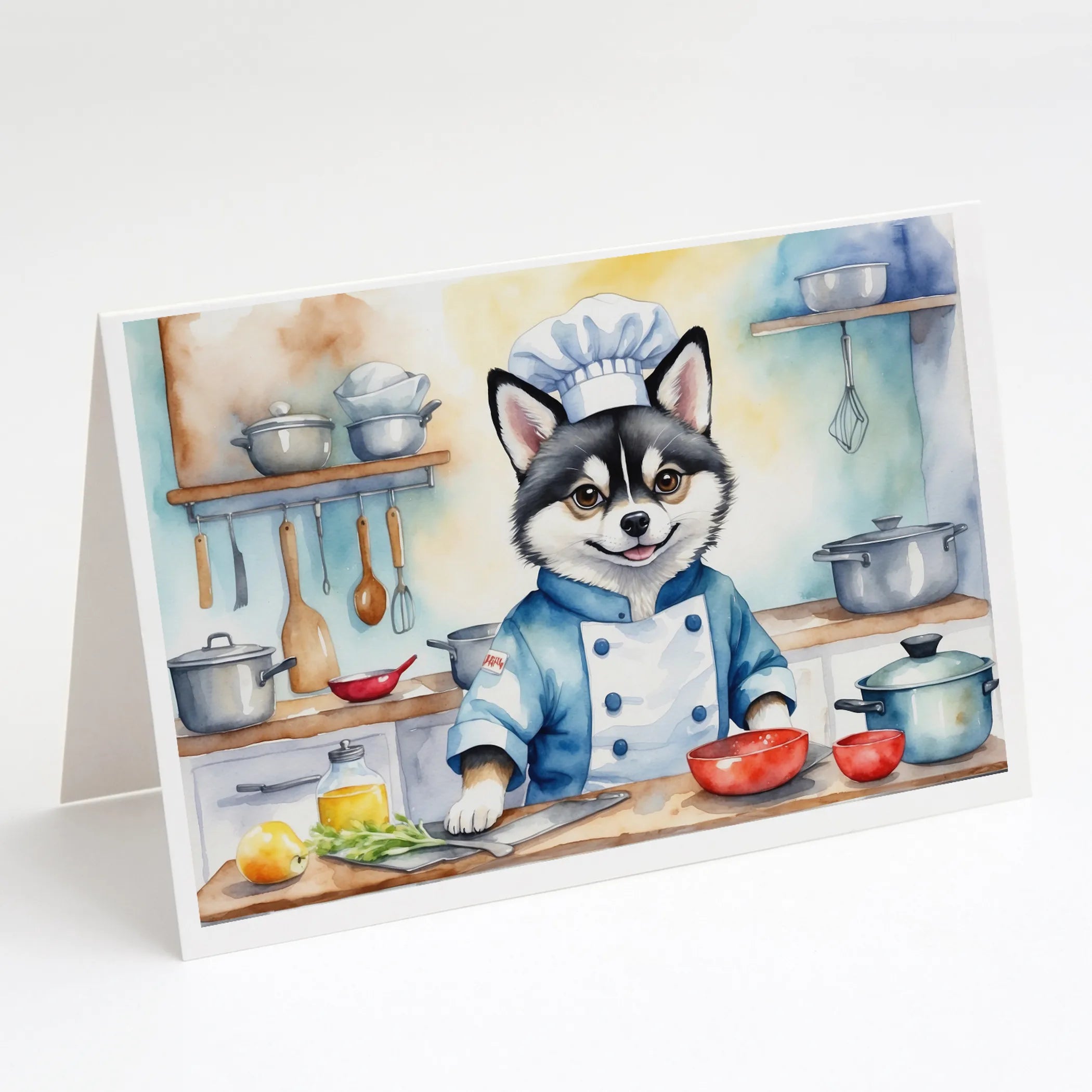 The Dog Chef Greeting Cards  - Size: 5X7 | Pack Of: 8 | Collection name: The dog chef